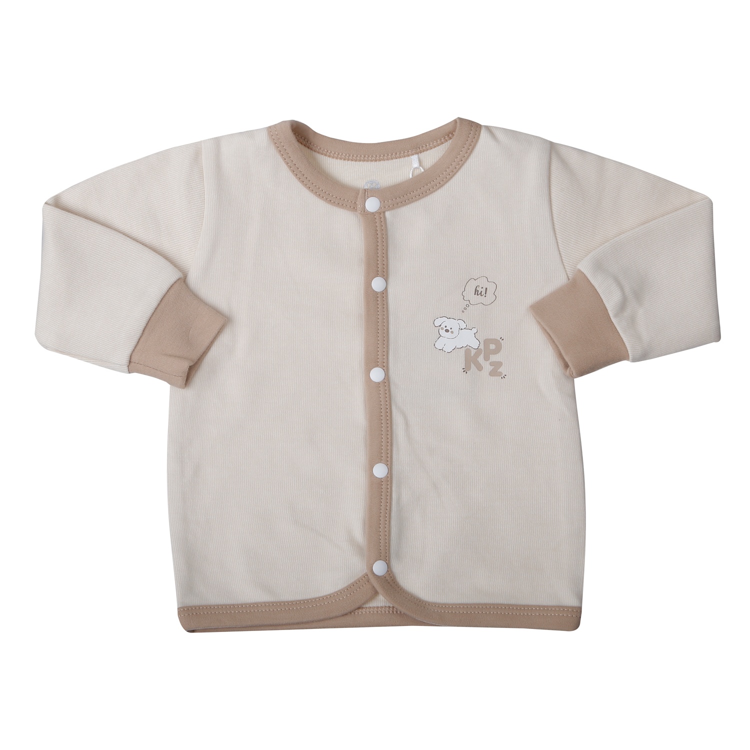 Bộ quần áo dài tay cài giữa KidsPlaza nhung ND25D (Be)