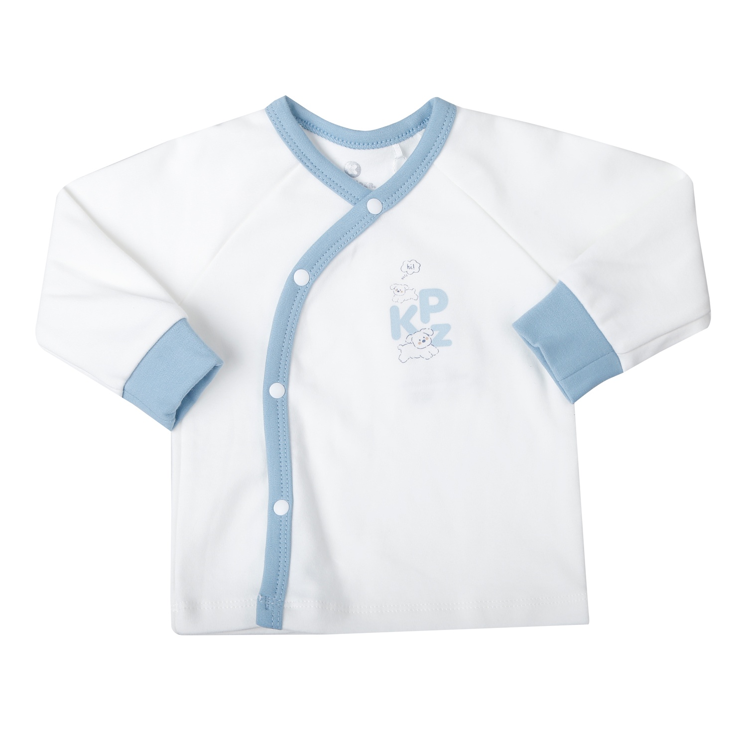 Bộ quần áo dài tay cài lệch KidsPlaza ND25D (Xanh)