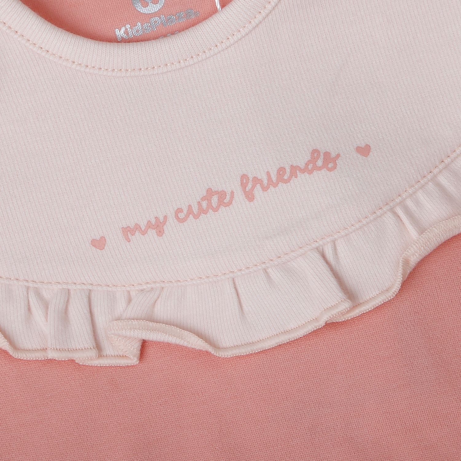 Bộ quần áo dài tay cài vai bé gái KidsPlaza nhung ND25D (Hồng) 