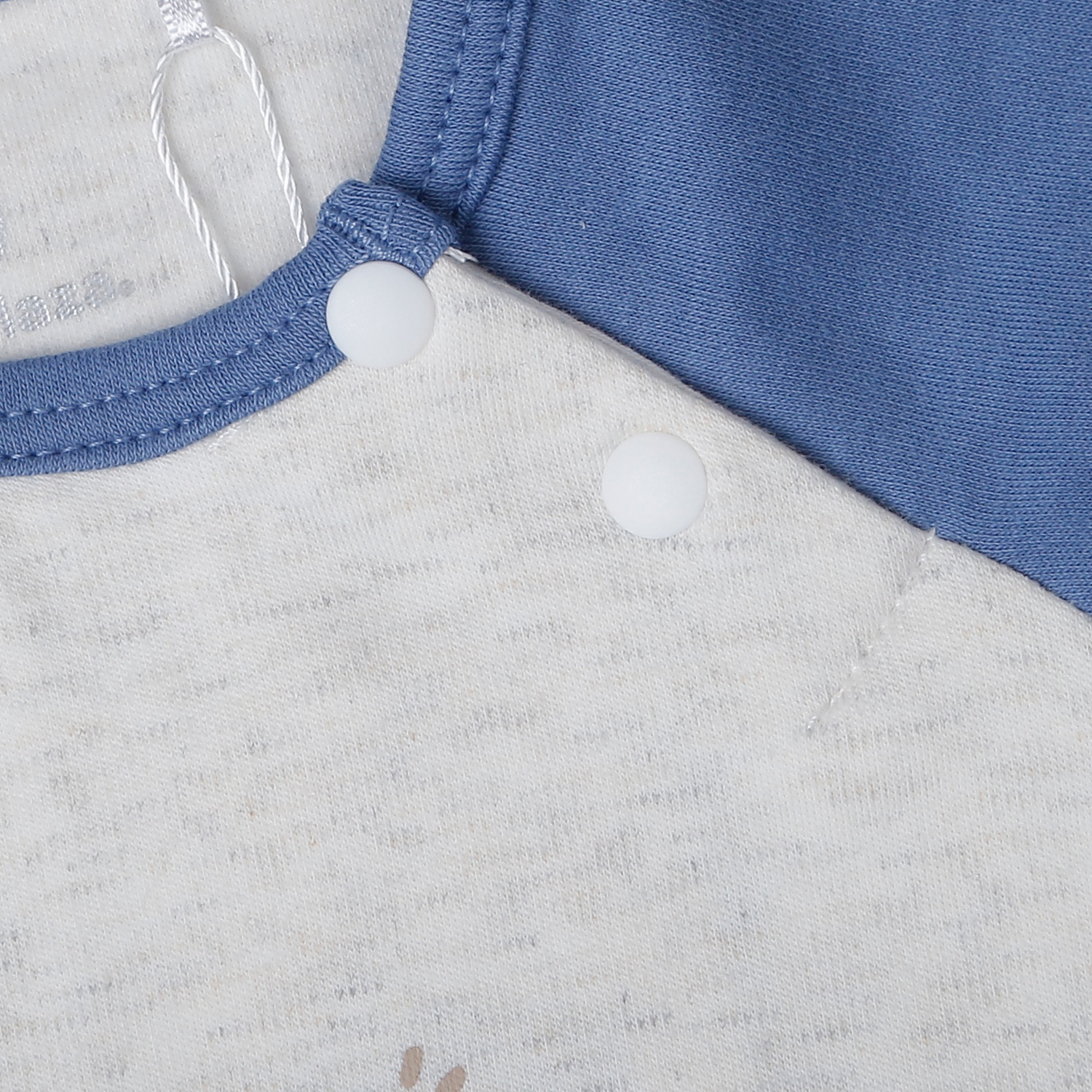 Bộ quần áo dài tay cài vai KidsPlaza nhung ND25D (Ghi xanh) 