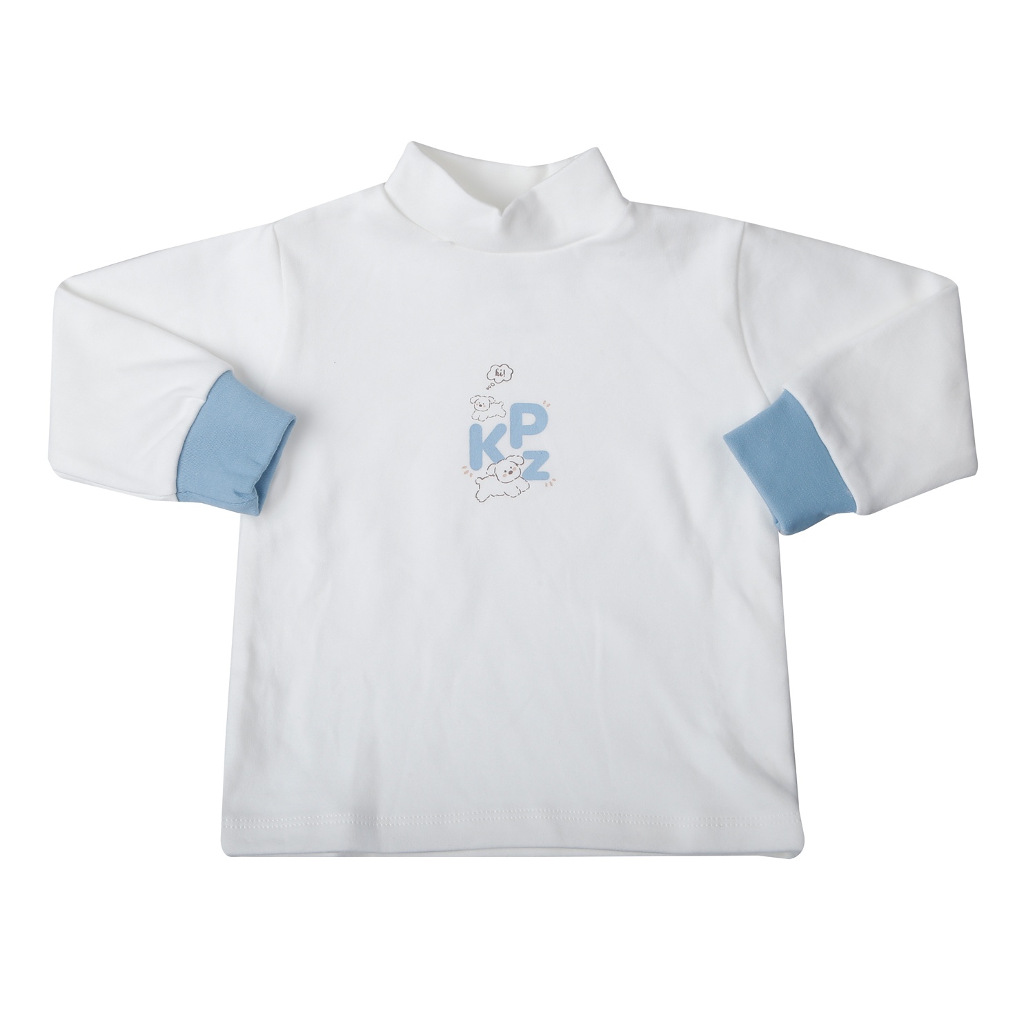 Bộ quần áo dài tay có cổ 3 phân KidsPlaza nhung ND25D (Xanh) 