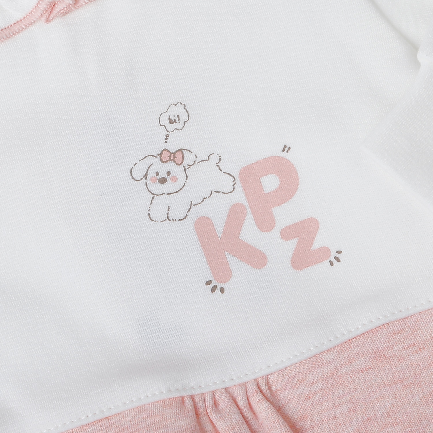 Body dài tay bé gái KidsPlaza cổ viền bèo ND25D (Hồng nhạt) hình 2