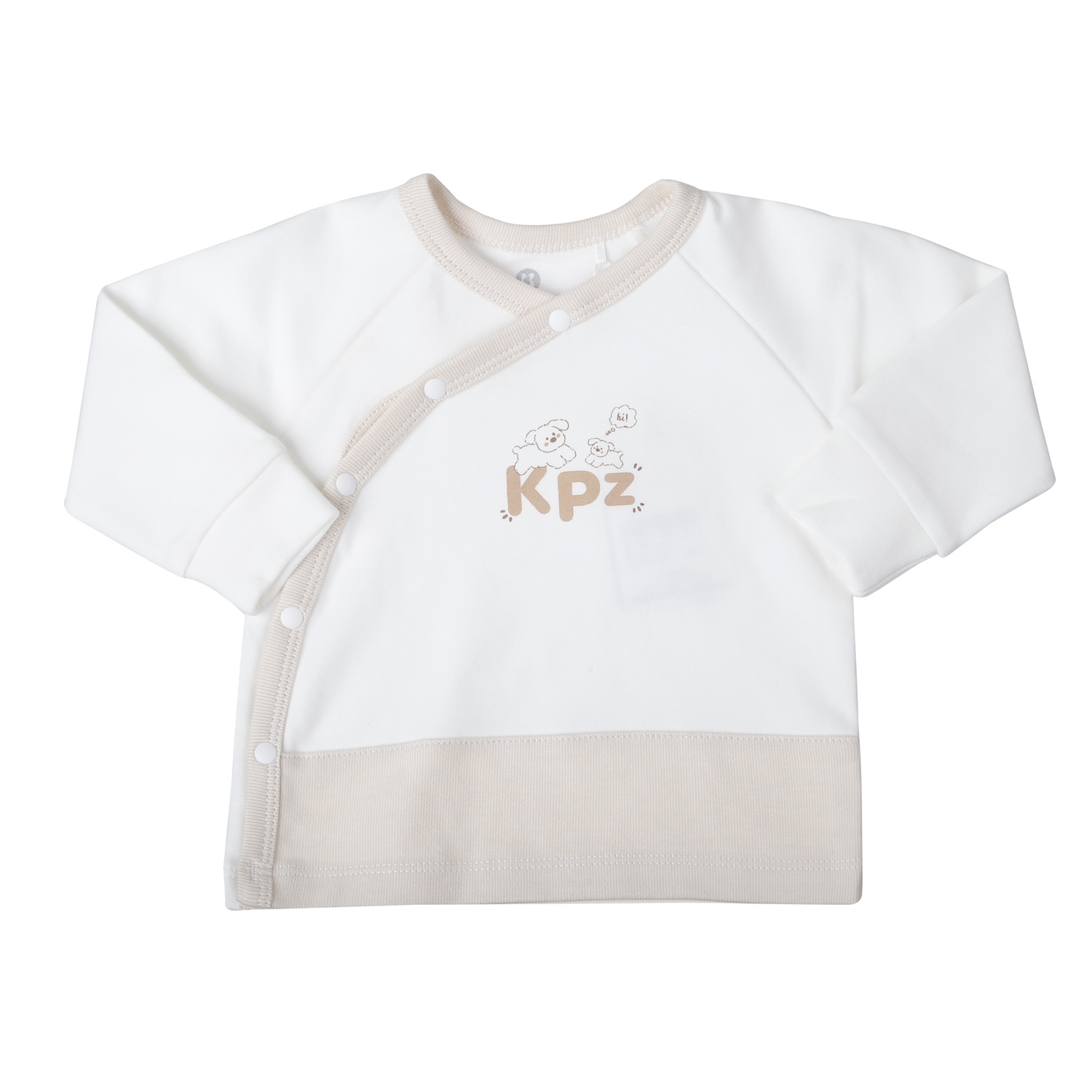 Quần áo sơ sinh cài lệch KidsPlaza ND25D (Be)