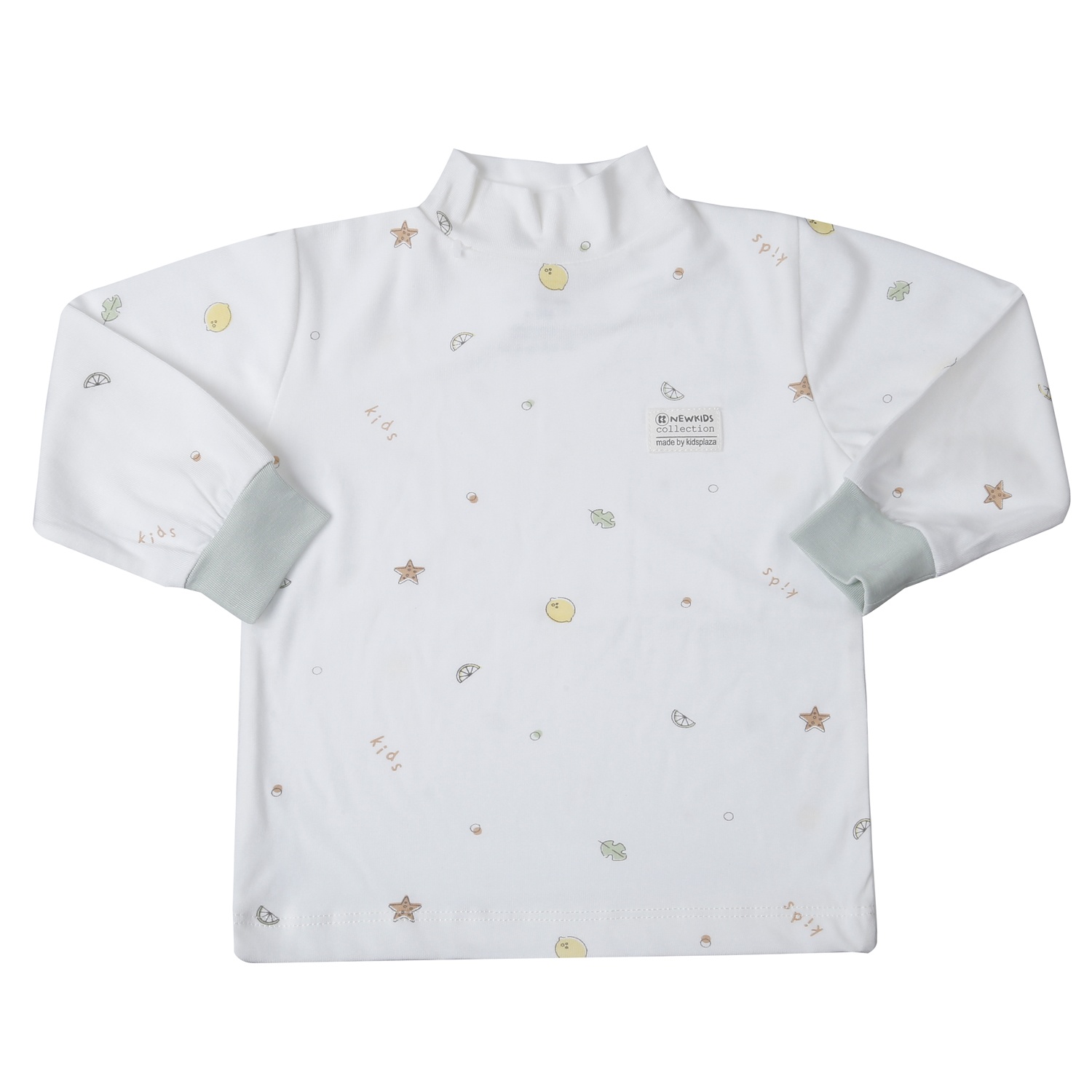 Áo cổ 3 phân KidsPlaza Otis in chanh ND25T (Trắng) hình 1