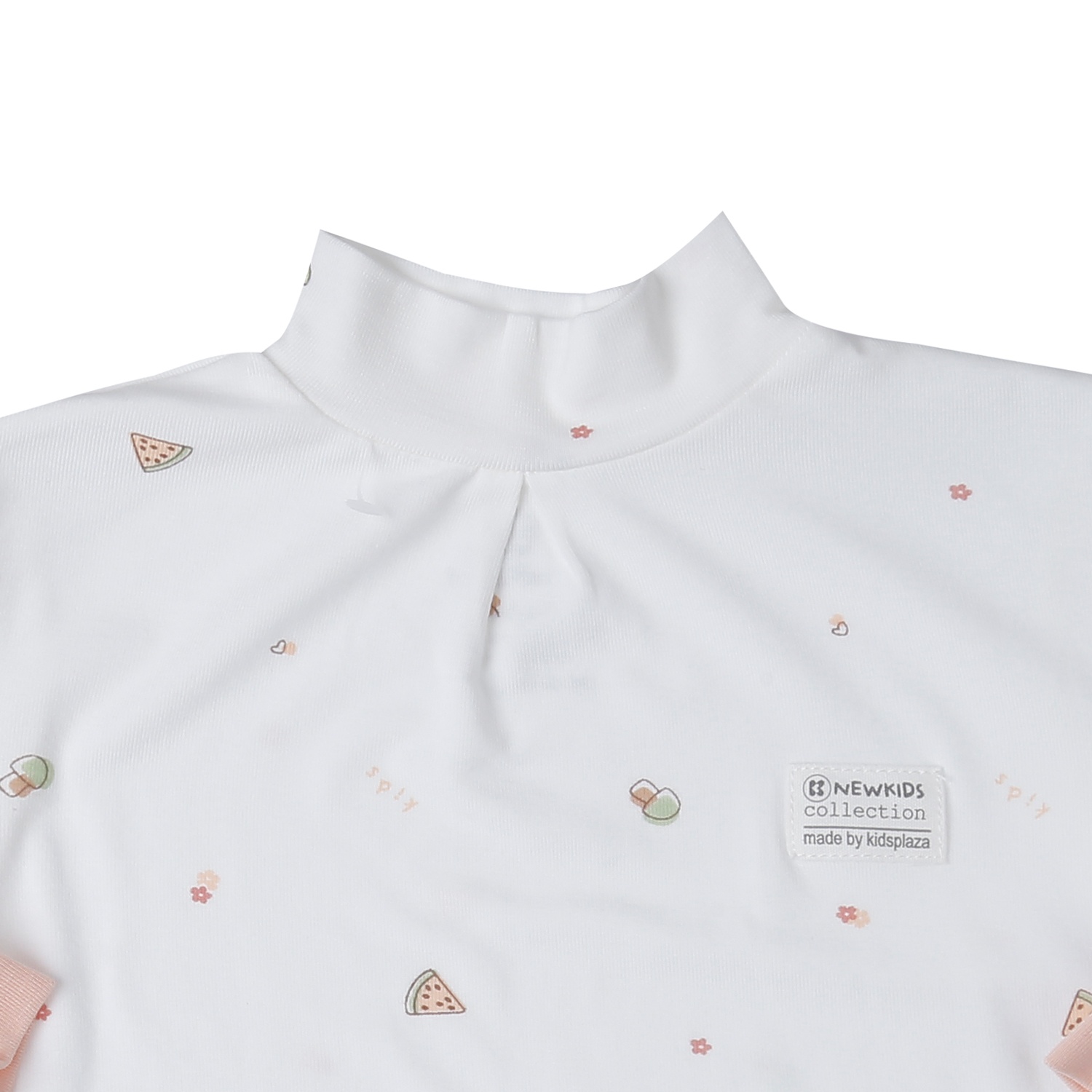 Áo cổ 3 phân KidsPlaza Otis in dưa ND25T (Trắng) hình 2