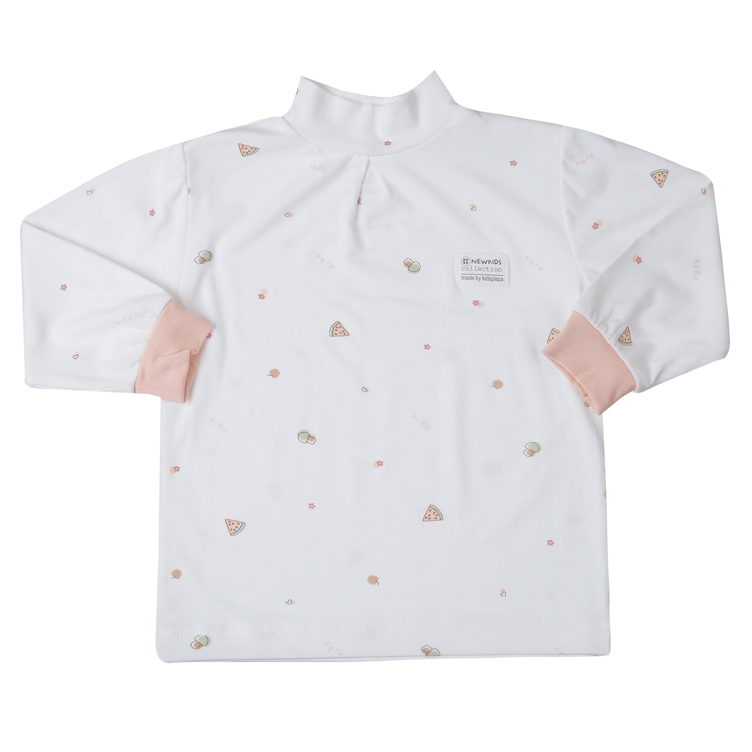 Áo cổ 3 phân KidsPlaza Otis in dưa ND25T (Trắng) hình 1
