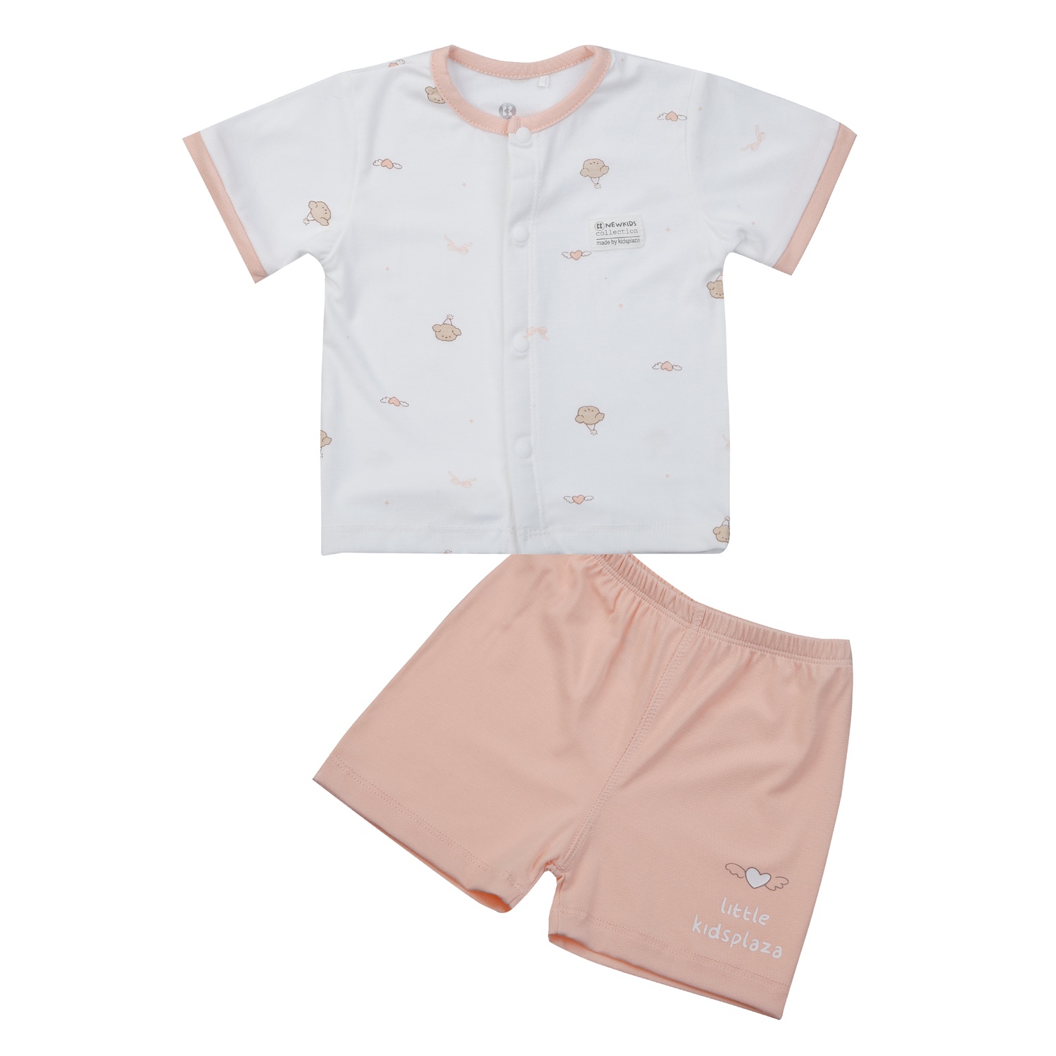 Bộ cộc cài giữa KidsPlaza Otis ND25H (Trắng hồng) hình 1