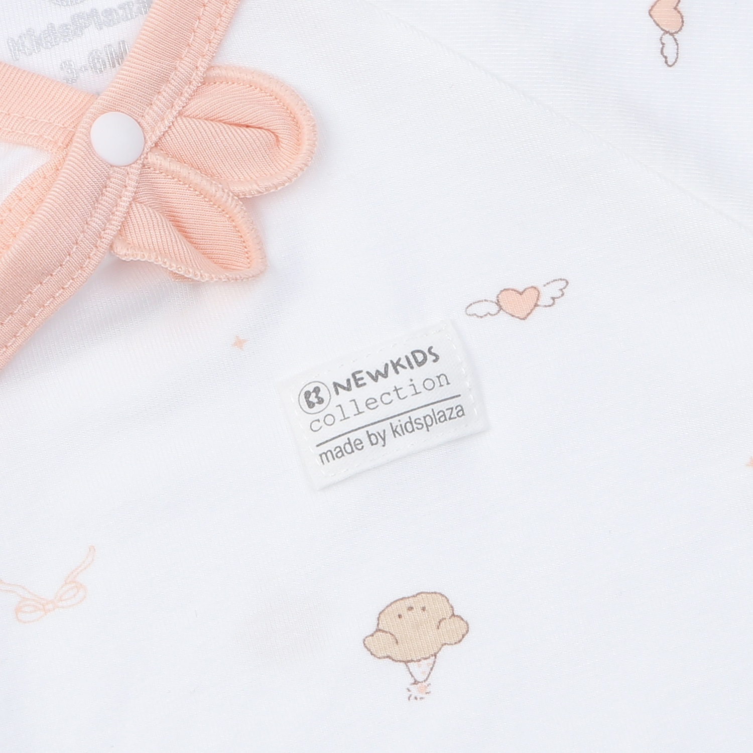 Bộ cộc cài lệch KidsPlaza Otis ND25H (Trắng hồng) hình 2