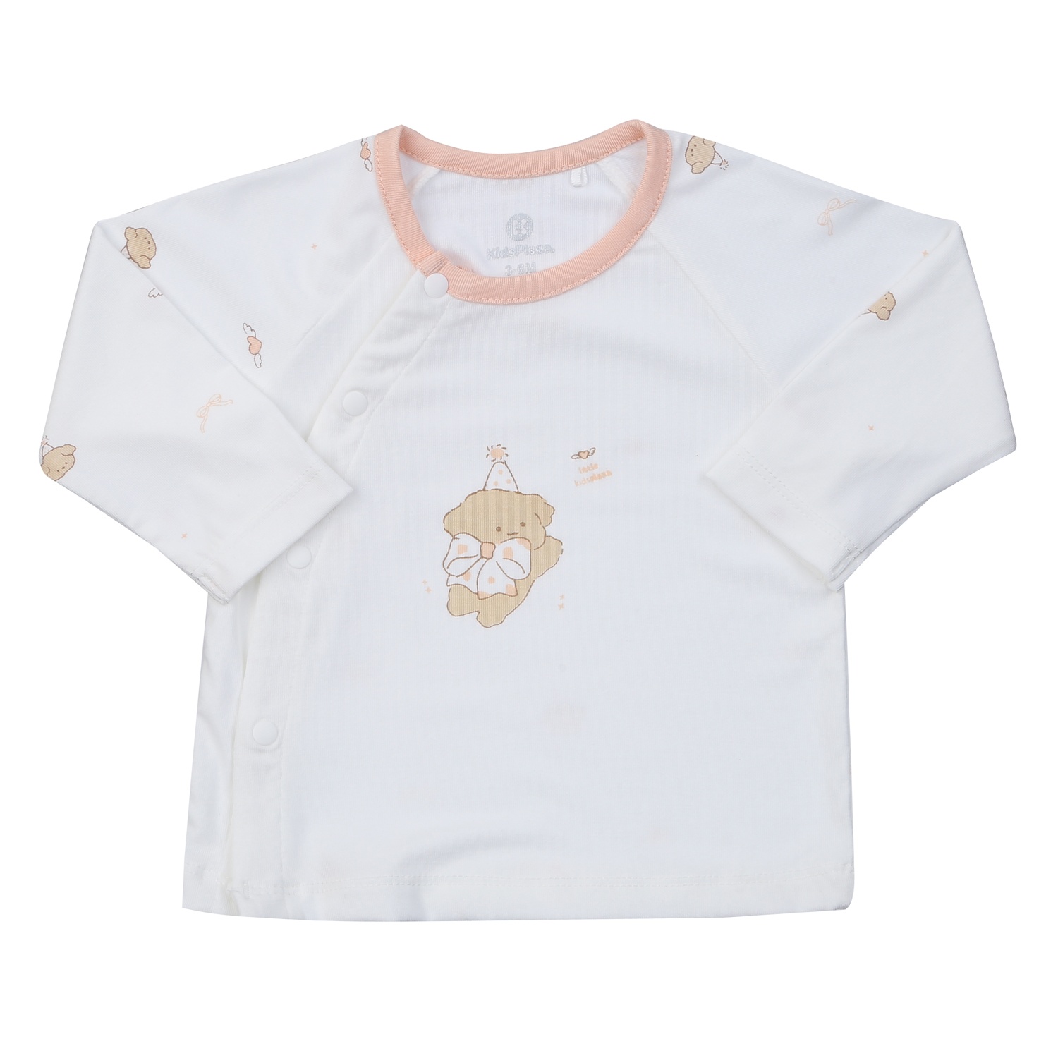 Bộ quần áo sơ sinh cài lệch KidsPlaza Otis ND25H (Trắng hồng) hình 2