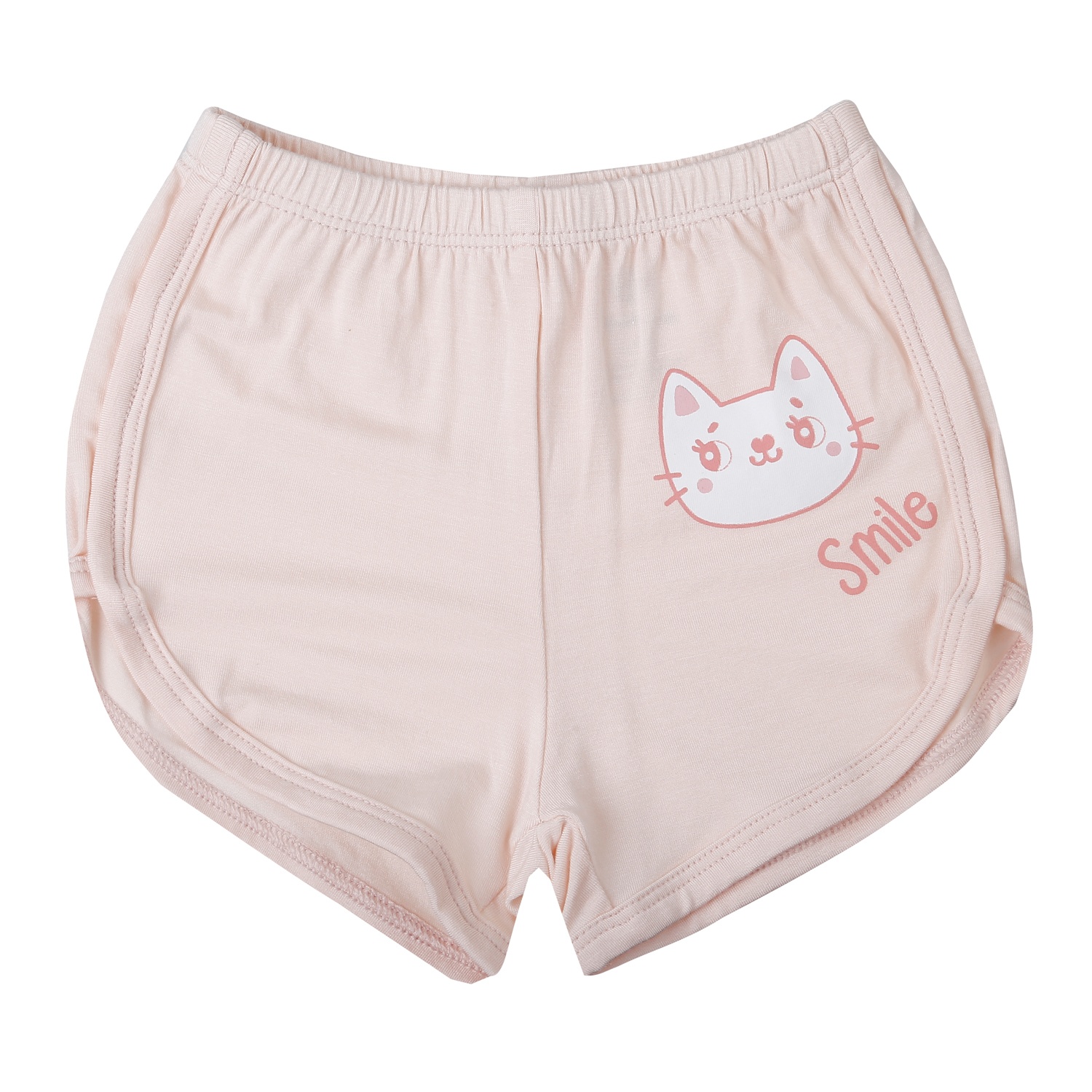 Bộ ba lỗ KidsPlaza in mèo M24H (Trắng hồng)