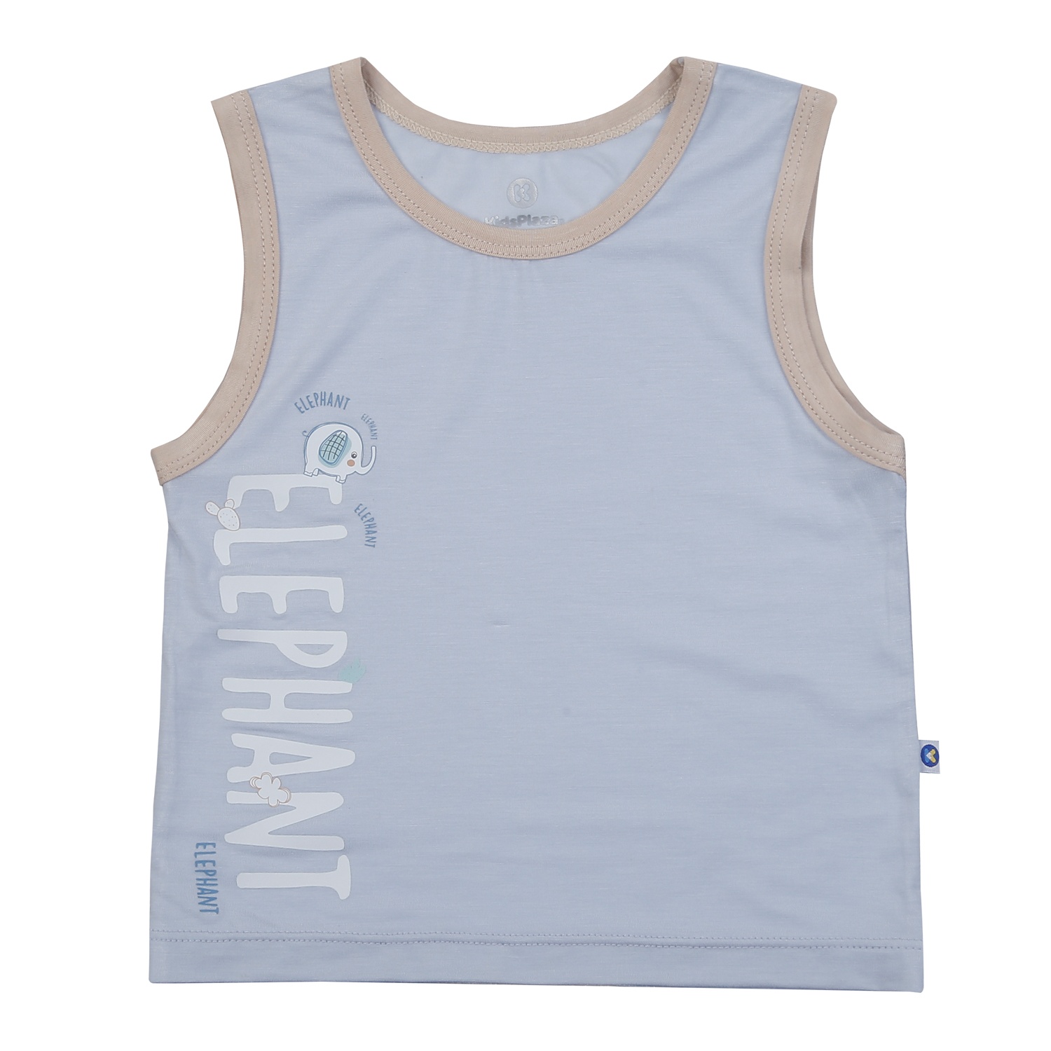 Bộ ba lỗ bé trai KidsPlaza in ELEPHANT HN25H (Xanh) hình 2