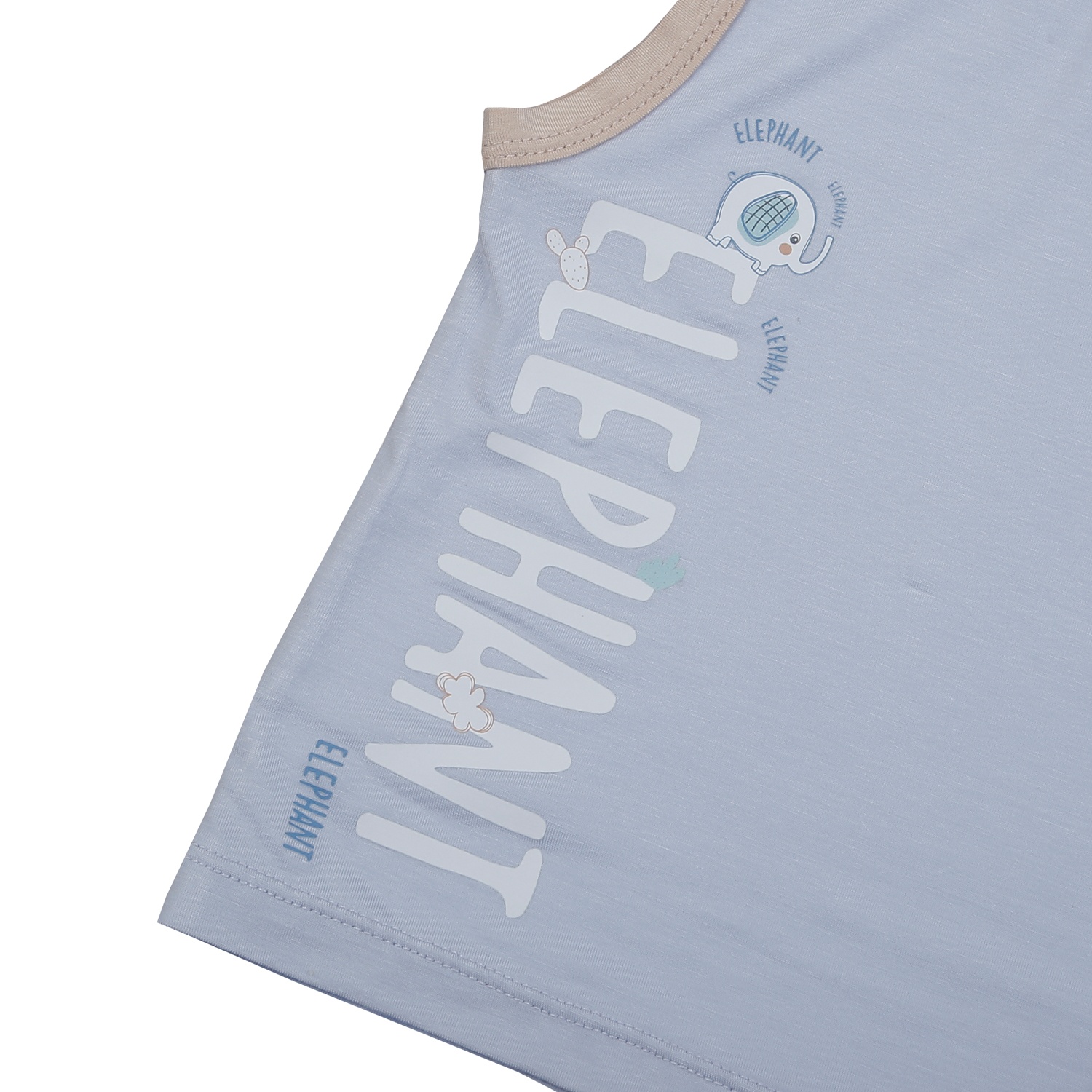 Bộ ba lỗ bé trai KidsPlaza in ELEPHANT HN25H (Xanh) hình 3