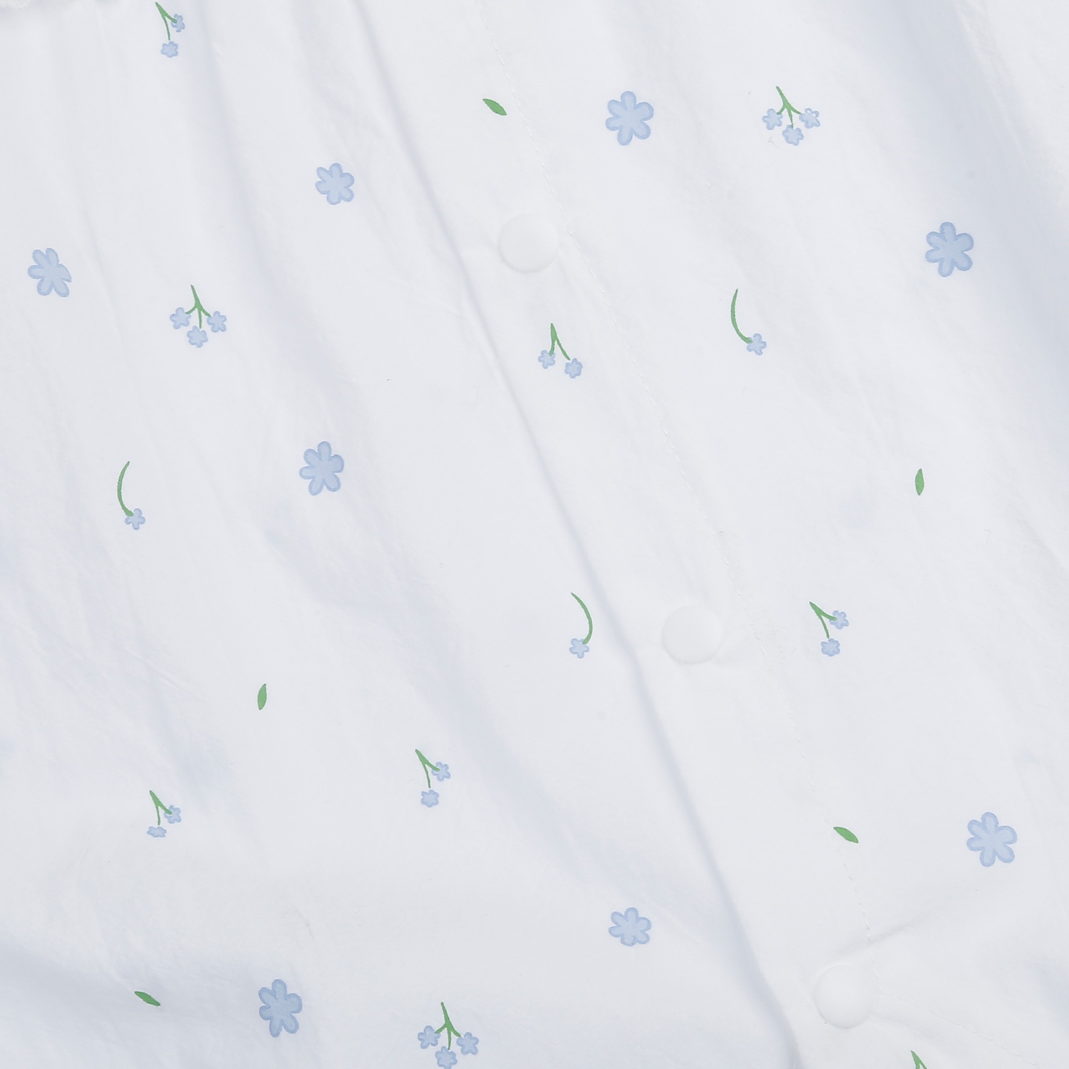 Bộ body cộc bé gái KidsPlaza in hoa HN25H (Trắng xanh)