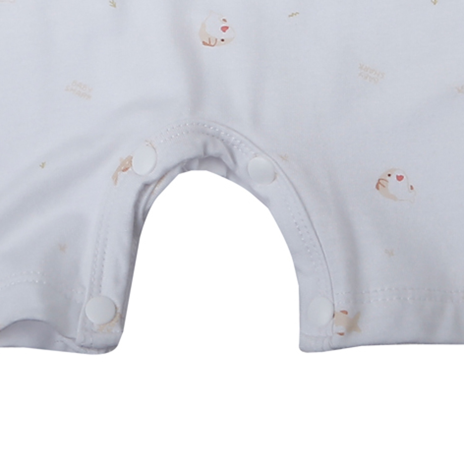 Bộ body cộc KidsPlaza in cá TT25H (Trắng be) hình 3