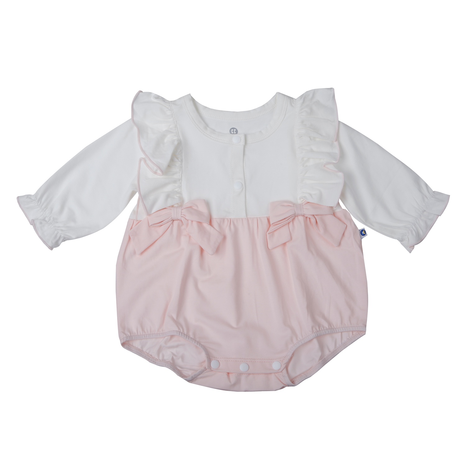 Bộ body dài bé gái KidsPlaza gắn nơ HN25T (Hồng)