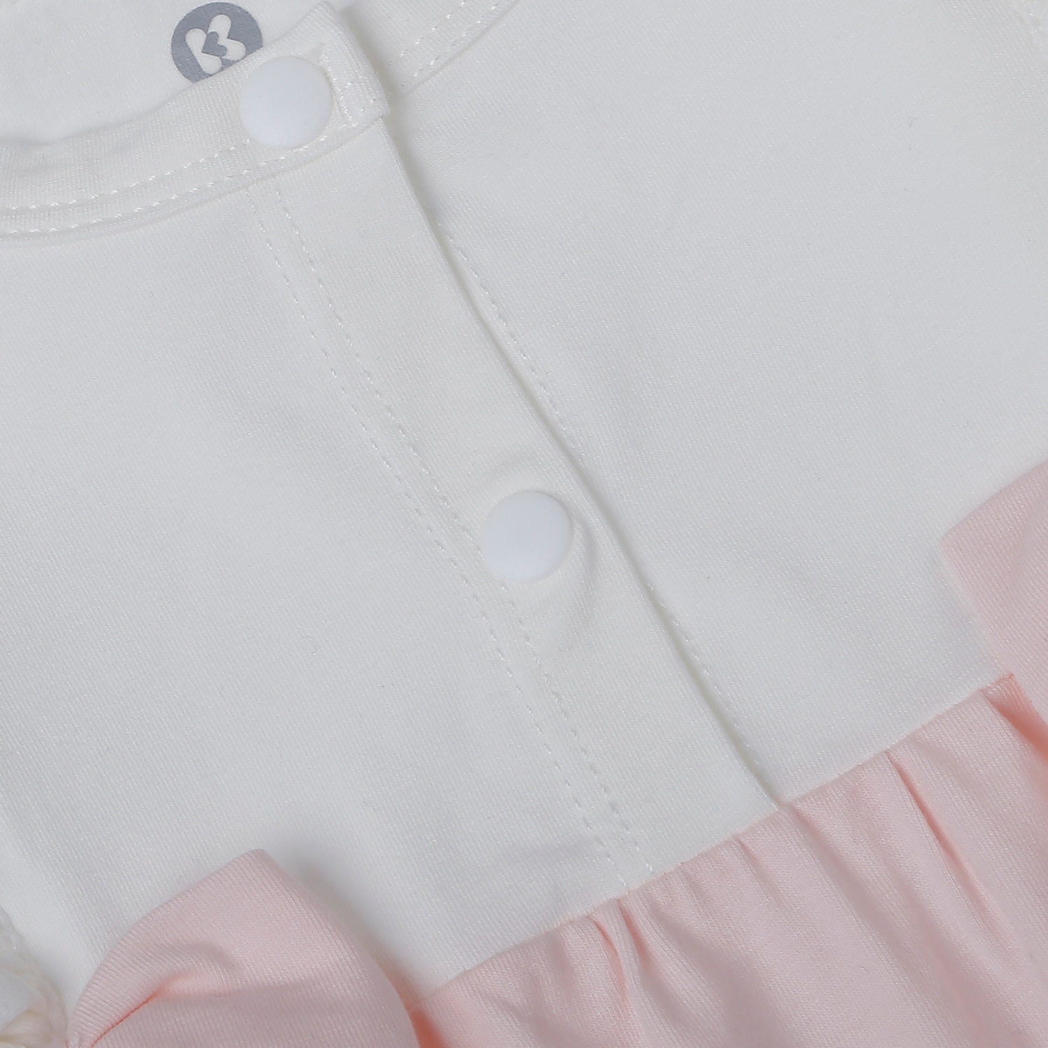 Bộ body dài bé gái KidsPlaza gắn nơ HN25T (Hồng)