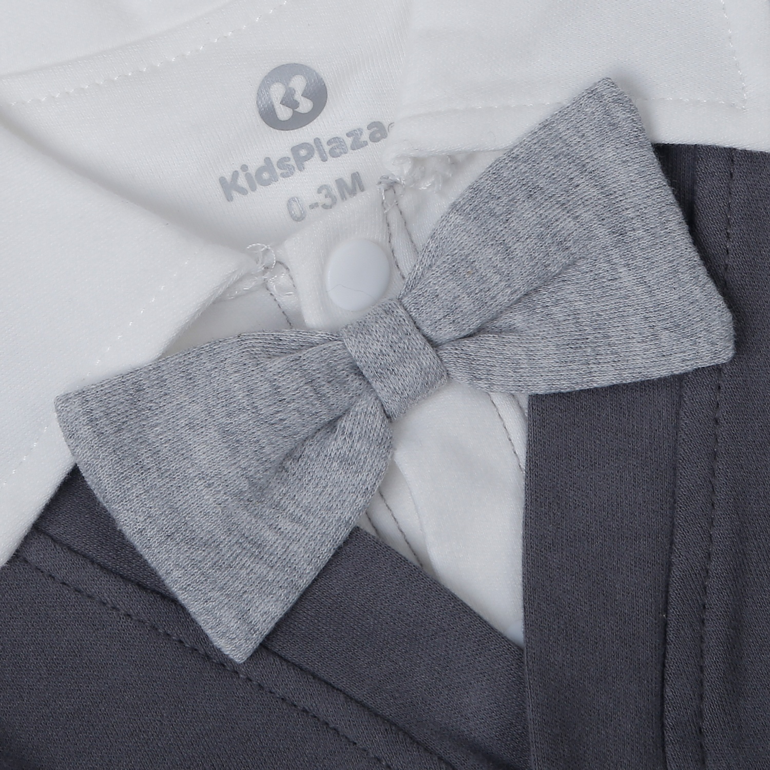 Bộ body dài bé trai KidsPlaza in cún HN25T (Màu xám)