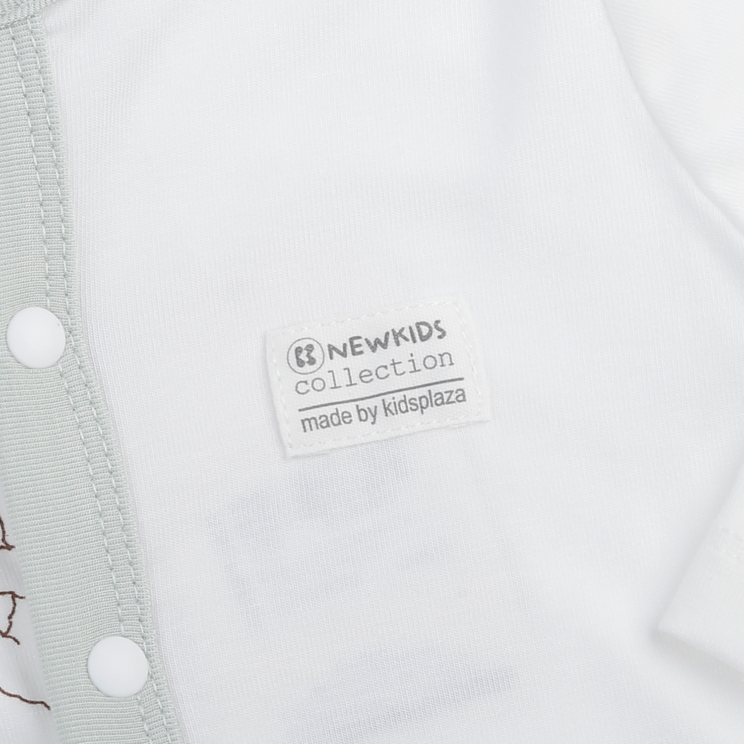 Bộ body dài cài giữa KidsPlaza Otis in cún ND25T (Trắng xanh)