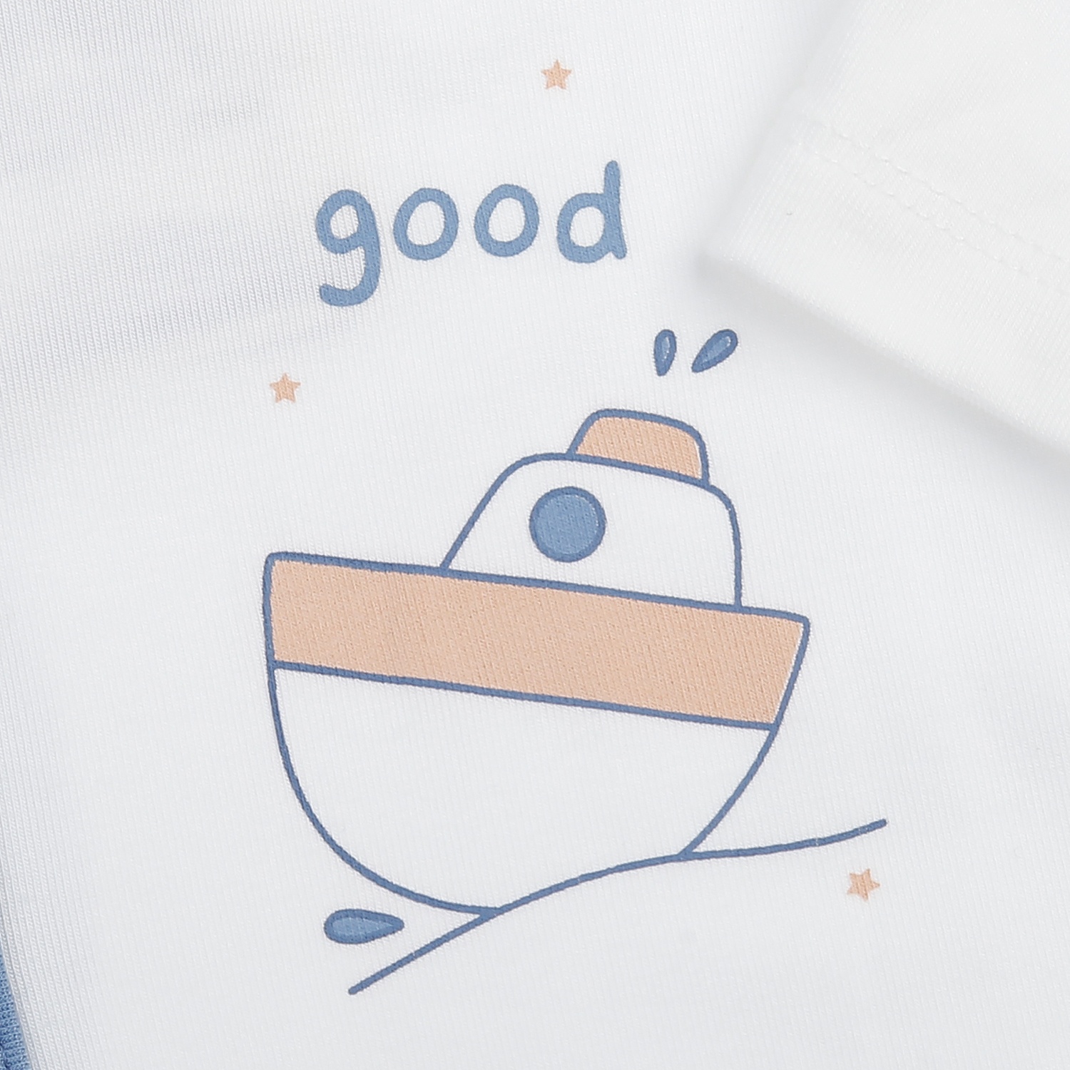 Bộ body dài cài giữa KidsPlaza Otis in máy bay ND25T (Trắng xanh)