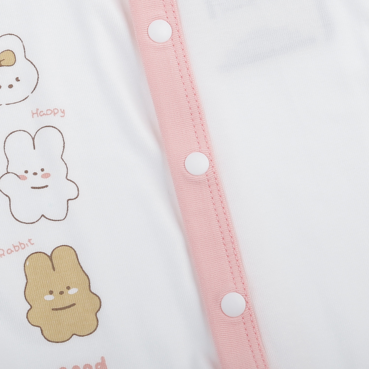 Bộ body dài cài giữa KidsPlaza Otis thỏ ND25T (Trắng hồng)