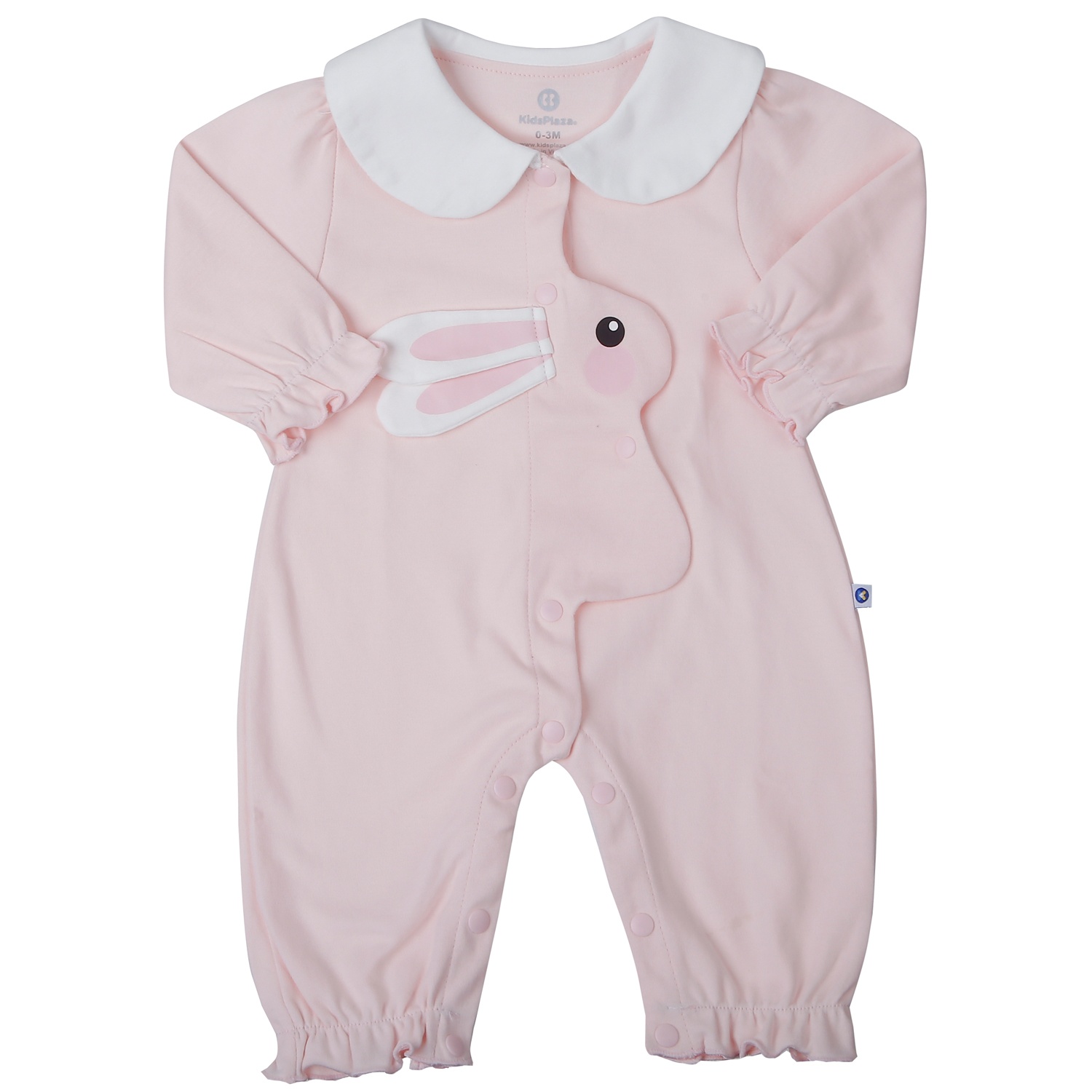 Bộ body dài tay bé gái Kidsplaza in thỏ HN25T (Hồng)