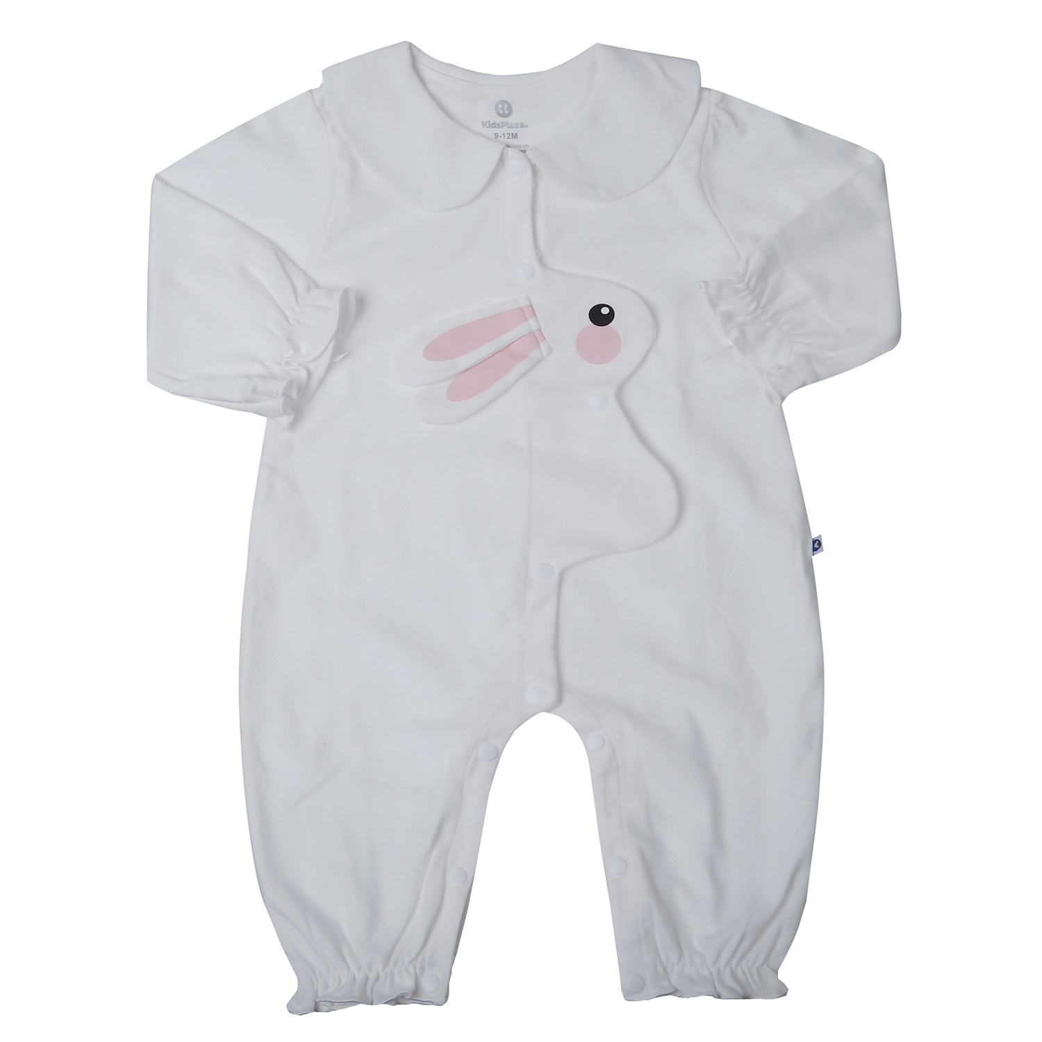 Bộ body dài tay bé gái Kidsplaza in thỏ HN25T (Trắng)