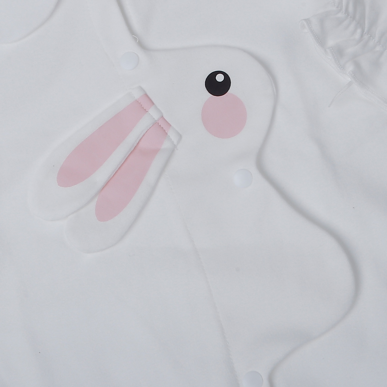 Bộ body dài tay bé gái Kidsplaza in thỏ HN25T (Trắng) 