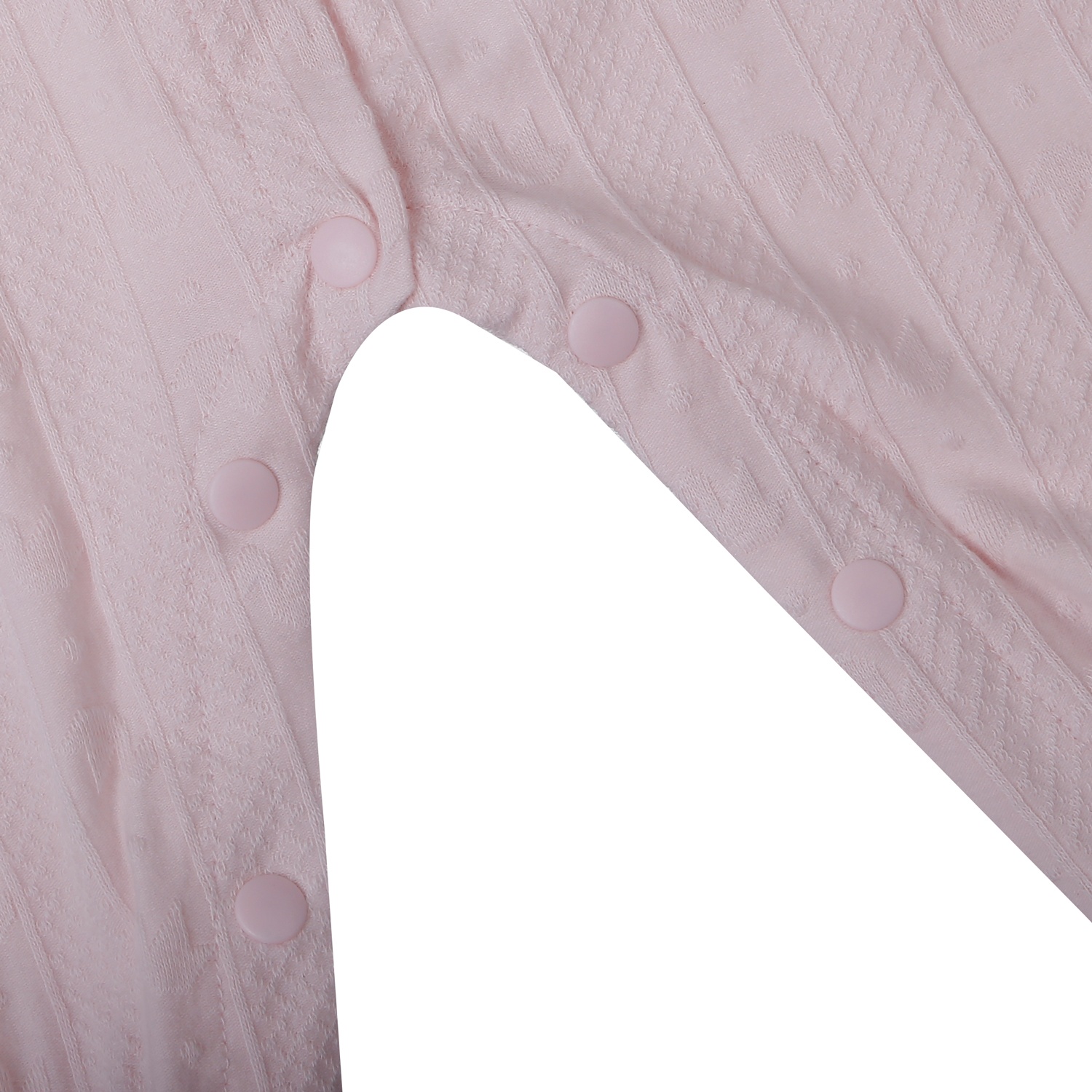 Bộ body dài tay bé gái KidsPlaza ren vải nơ HN25T (Hồng)