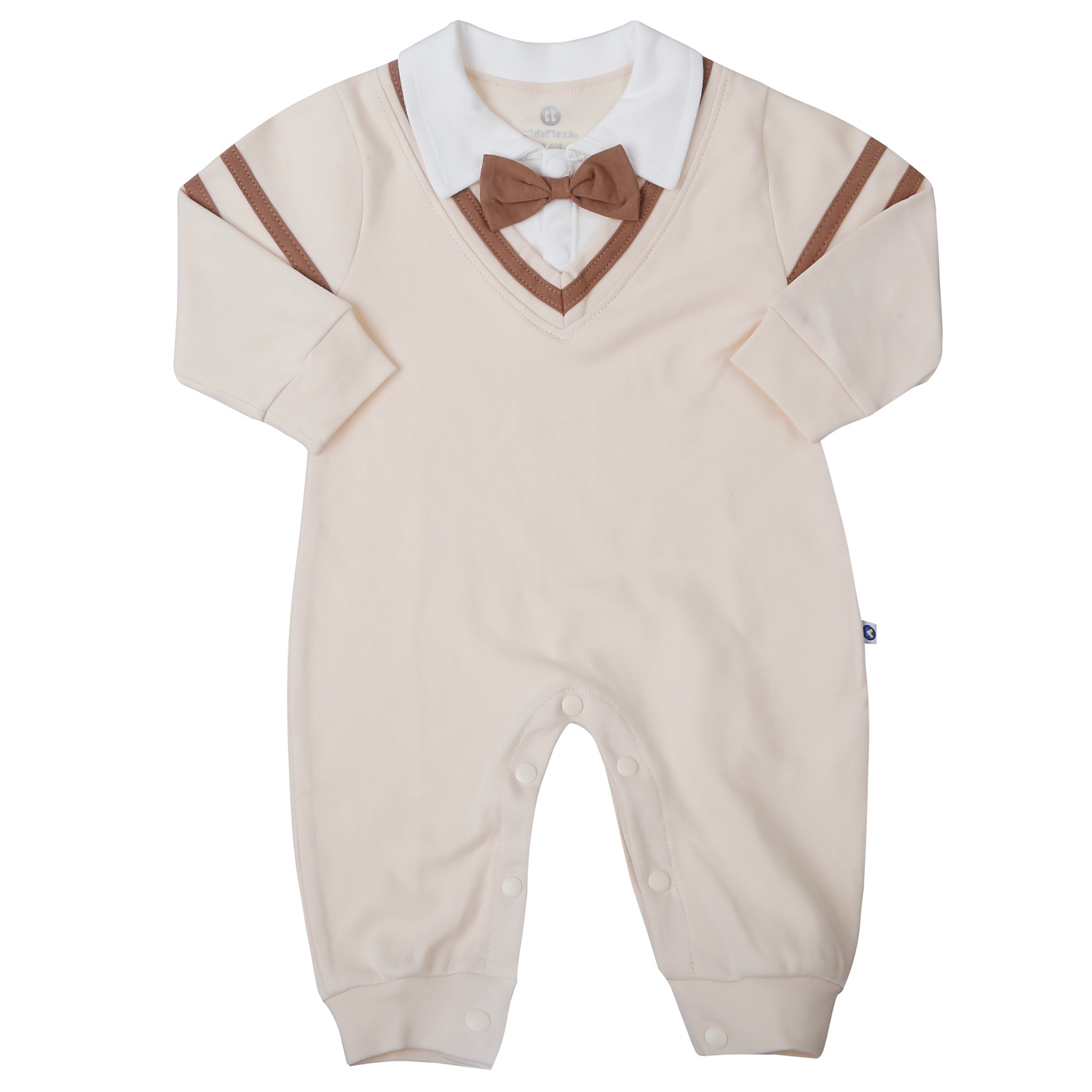 Bộ body dài tay bé trai KidsPlaza sọc tay HN25T (Be)