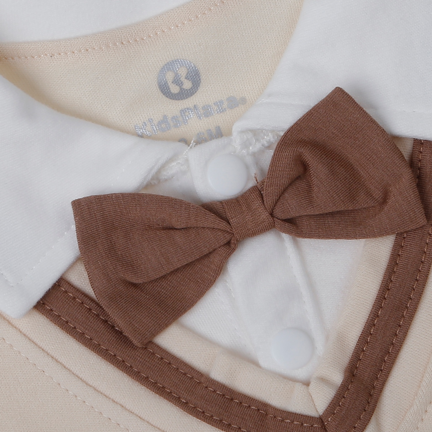 Bộ body dài tay bé trai KidsPlaza sọc tay HN25T (Be)