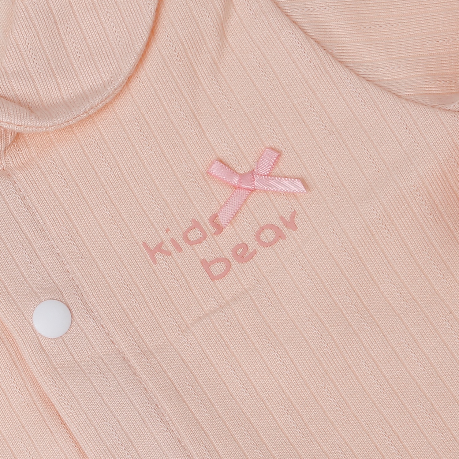 Bộ body dài tay KidsPlaza kẻ tăm ND25T (Hồng) hình 2