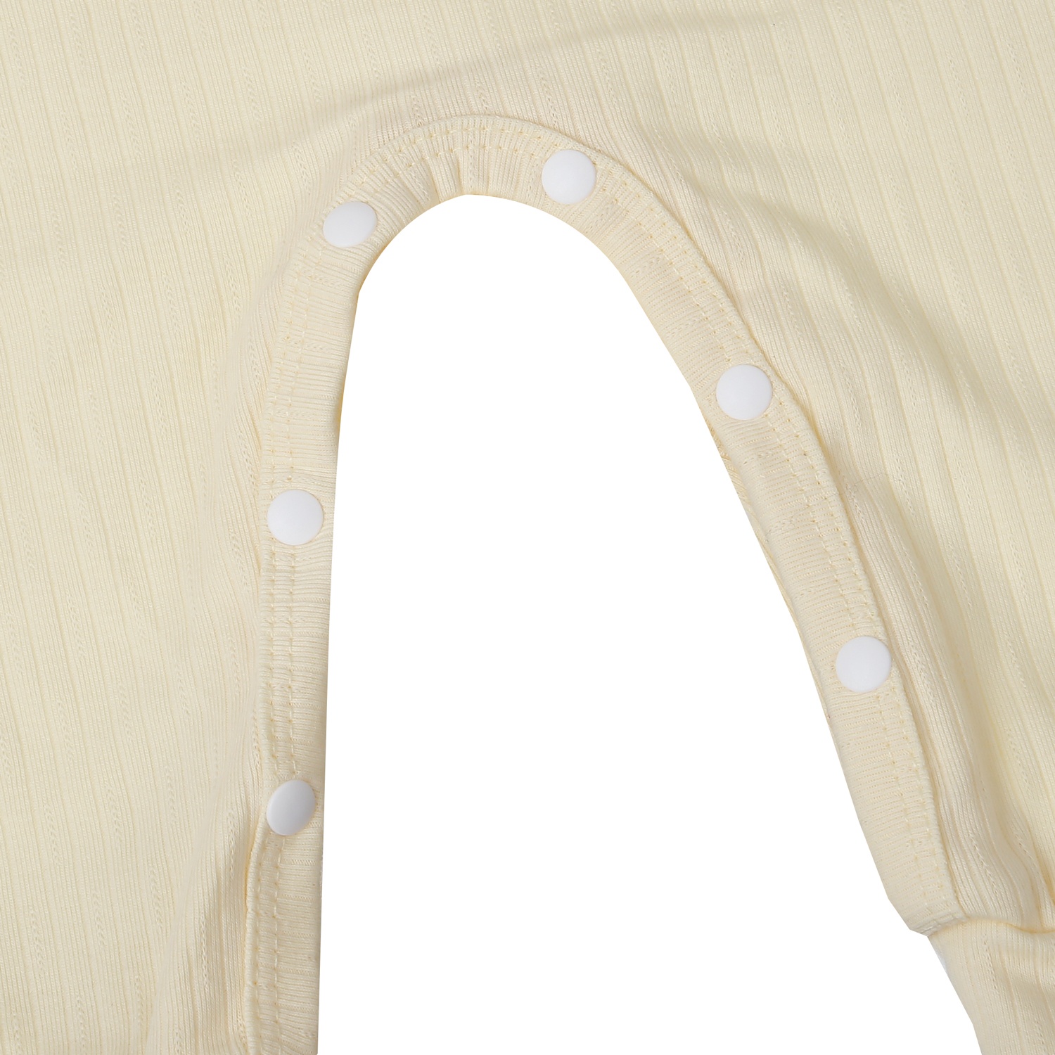 Bộ body dài tay KidsPlaza kẻ tăm ND25T (Trắng vàng) hình 3