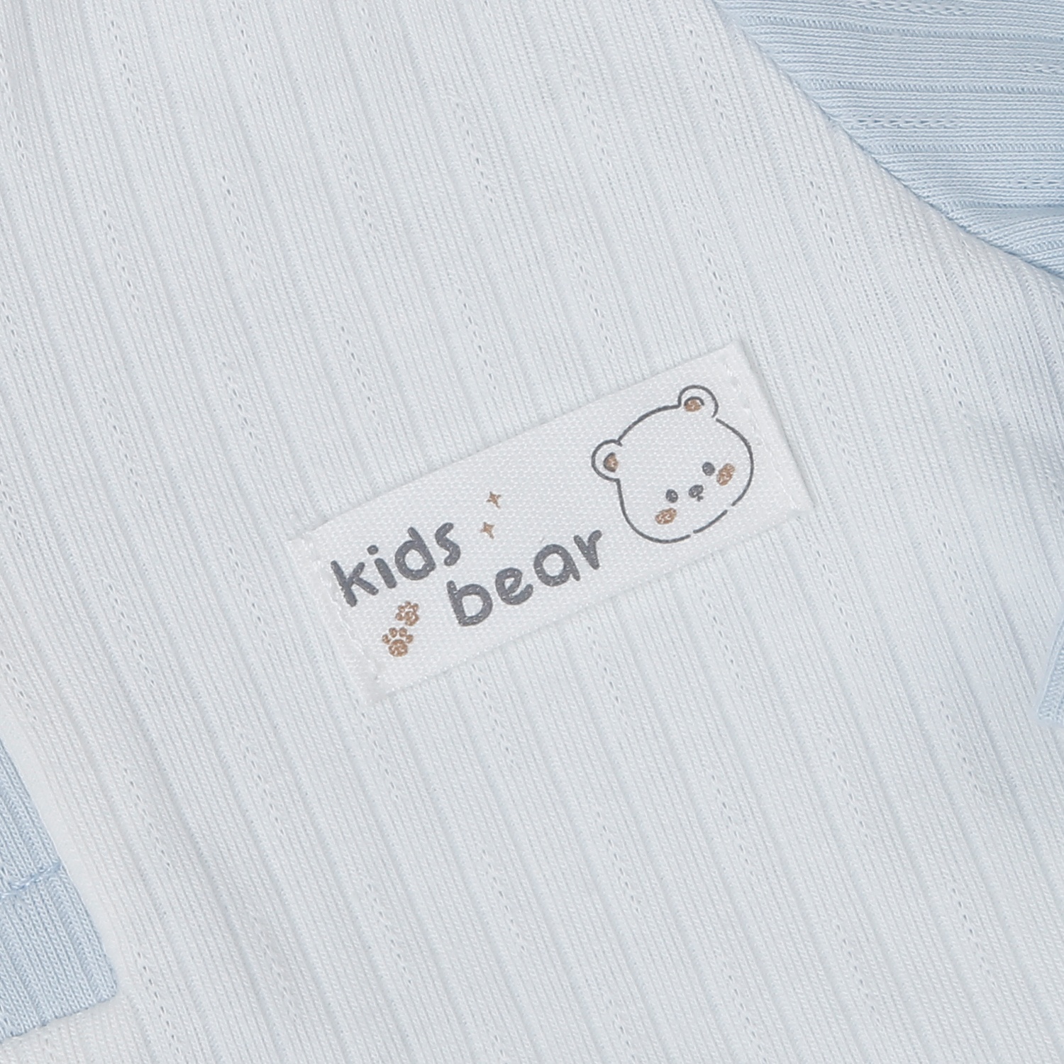 Bộ body dài tay KidsPlaza kẻ tăm ND25T (Trắng xanh)