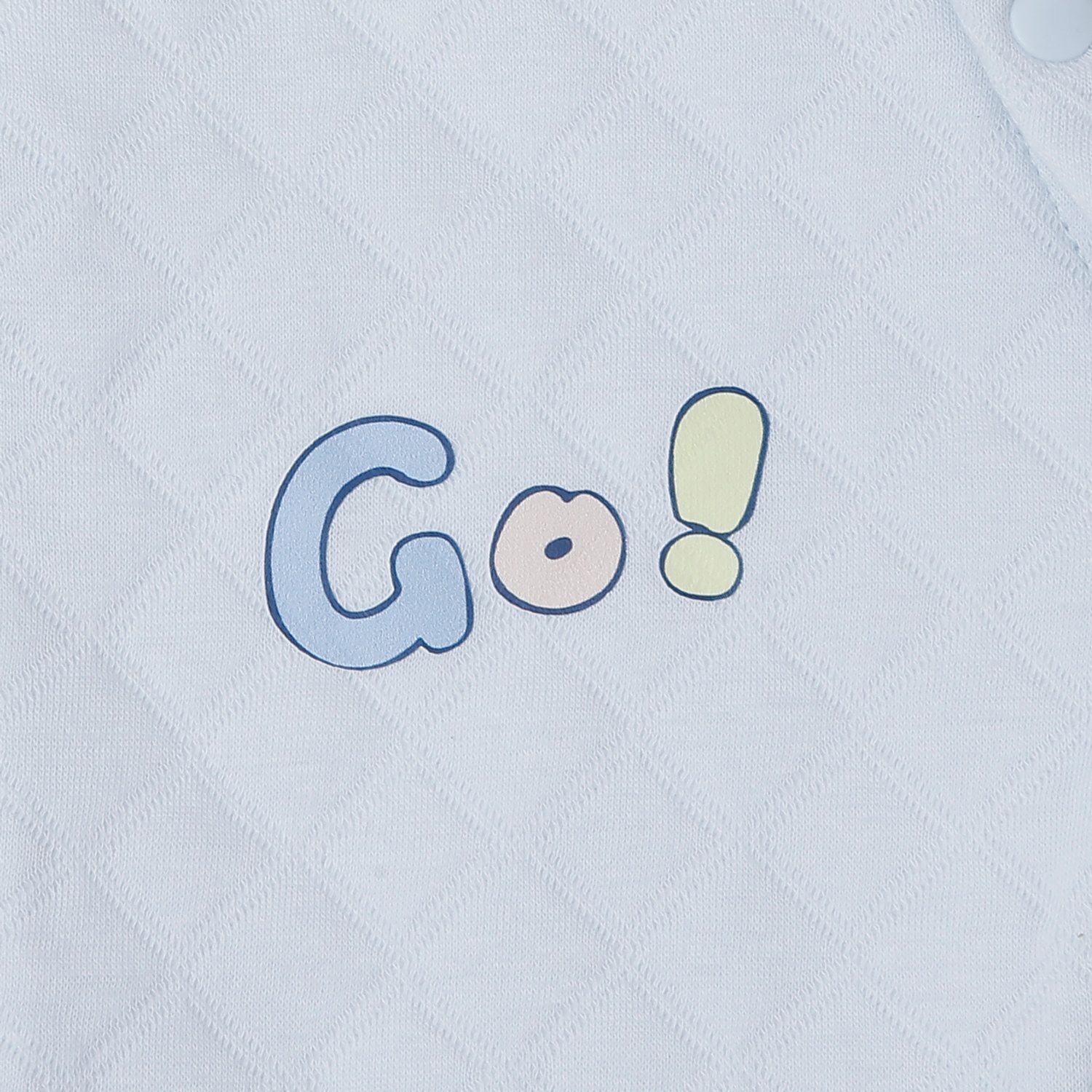 Bộ body dài tay trần bông cài lệch KidsPlaza M25D (Xanh)