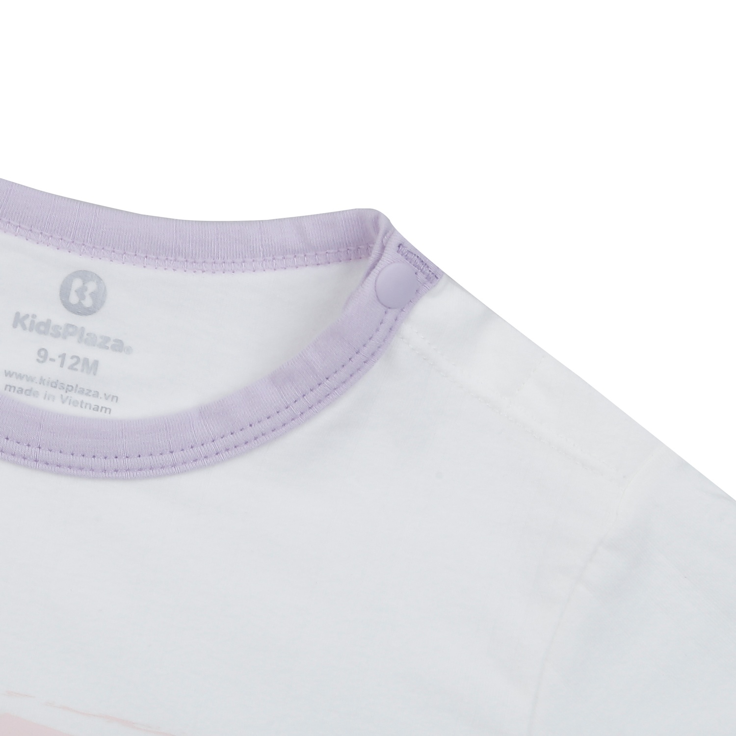 Bộ cộc bé gái KidsPlaza đính nơ thỏ HN25H (Trắng) hình 4