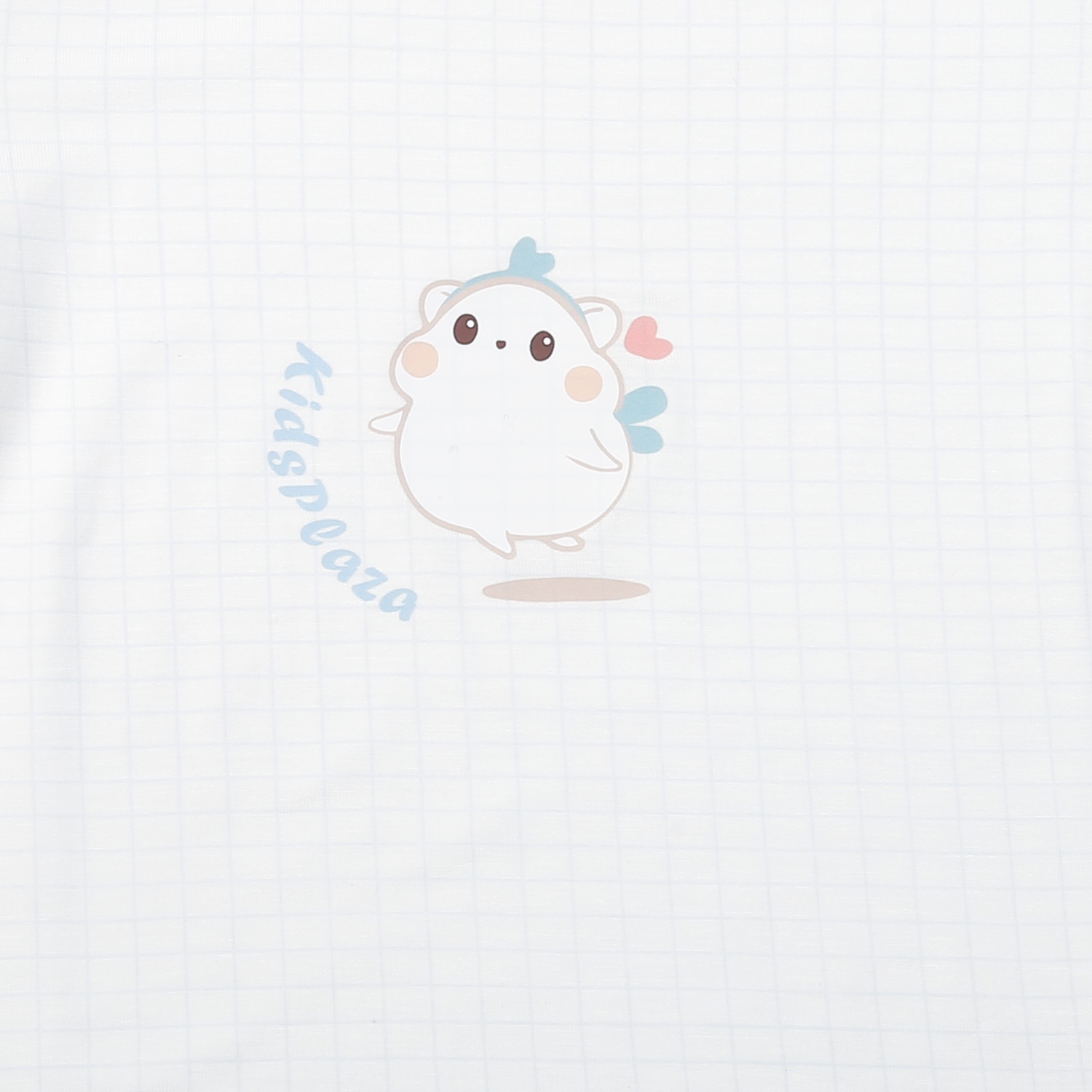 Bộ cộc cài vai KidsPlaza in mouse M25H (Trắng kẻ xanh)