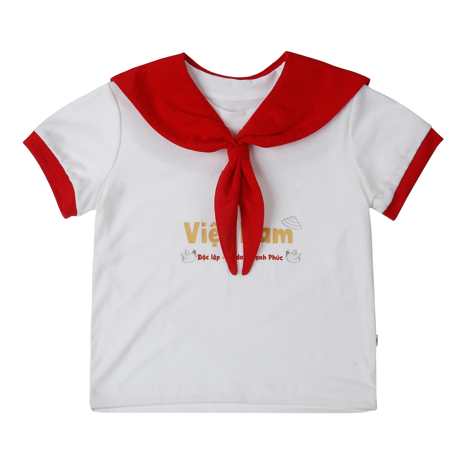 Bộ cộc KidsPlaza Otis có yếm in Việt Nam ND25 (Đỏ)