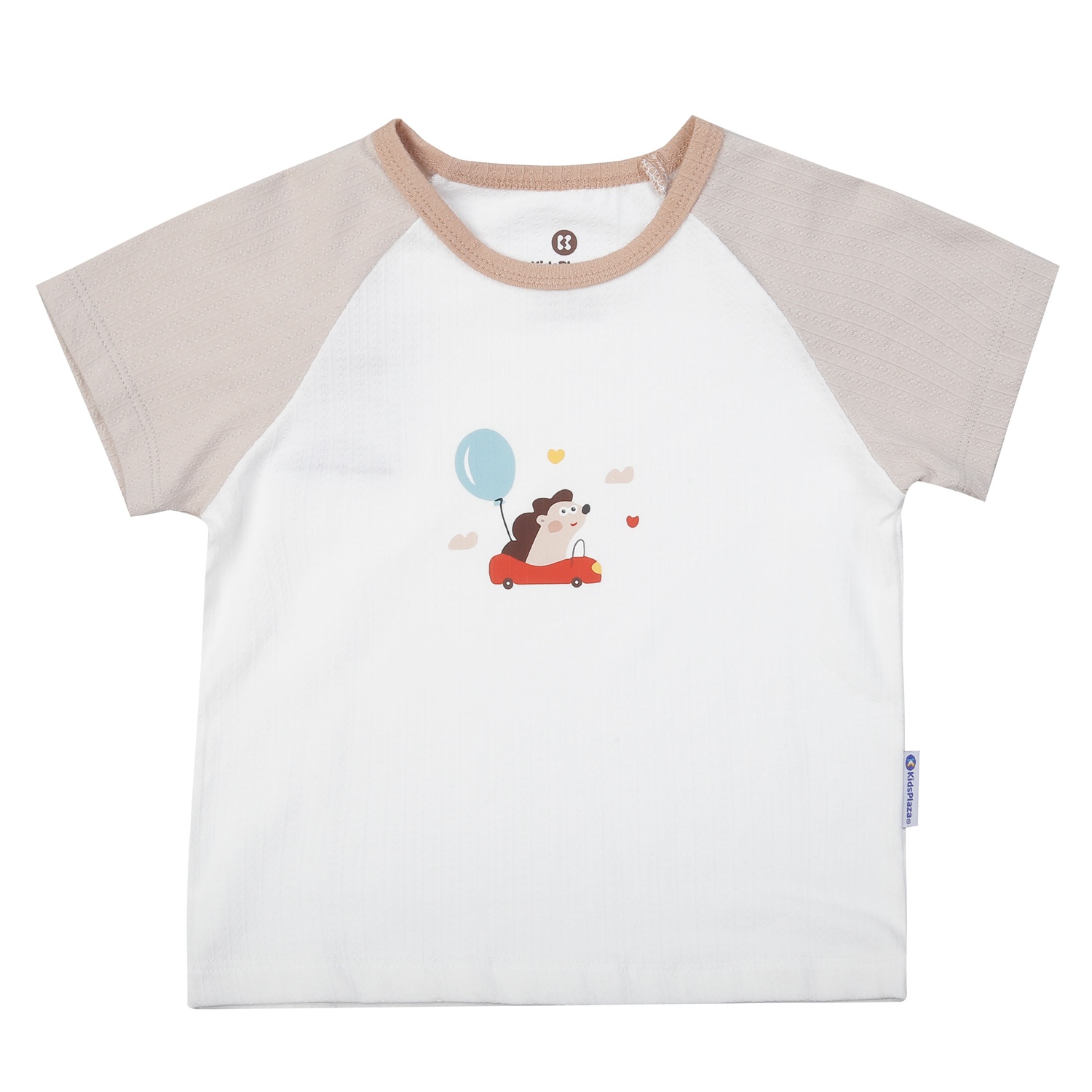 Bộ cộc tay bé trai KidsPlaza in nhím M25H (Ghi nâu) hình 2