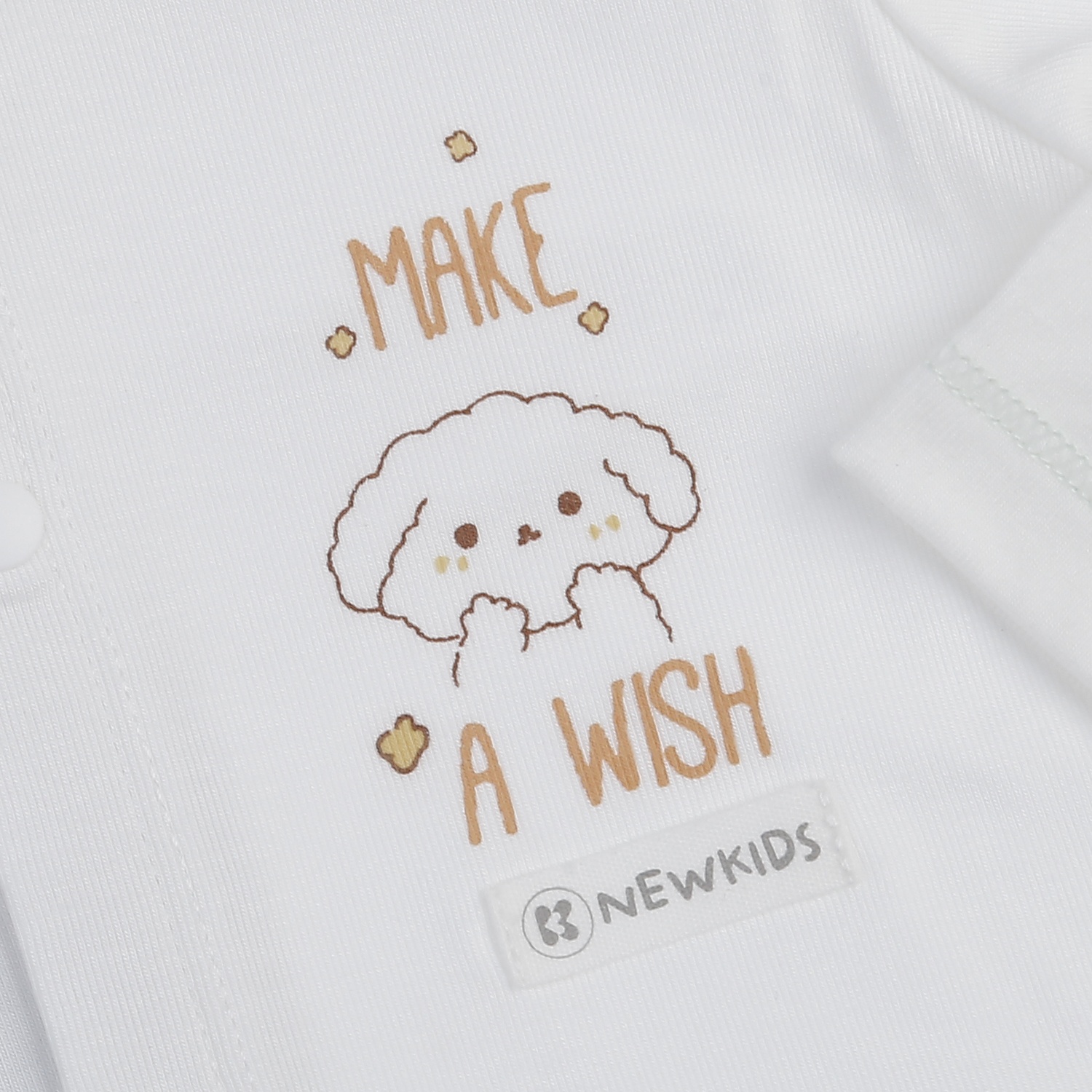 Bộ dài cài giữa KidsPlaza Otis in cún ND25T (Trắng xanh)