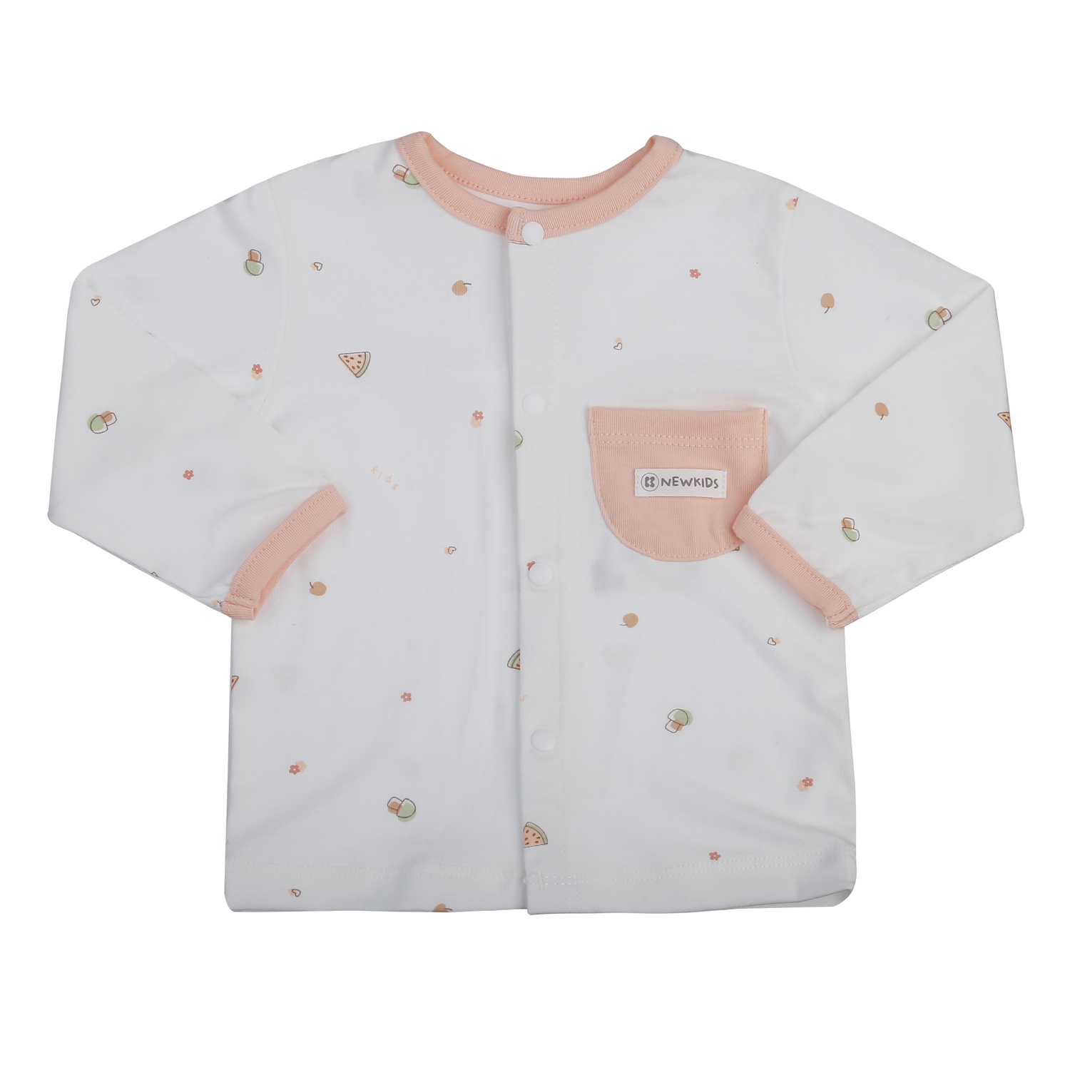 Bộ dài cài giữa KidsPlaza Otis in dưa ND25T (Trắng hồng) hình 2