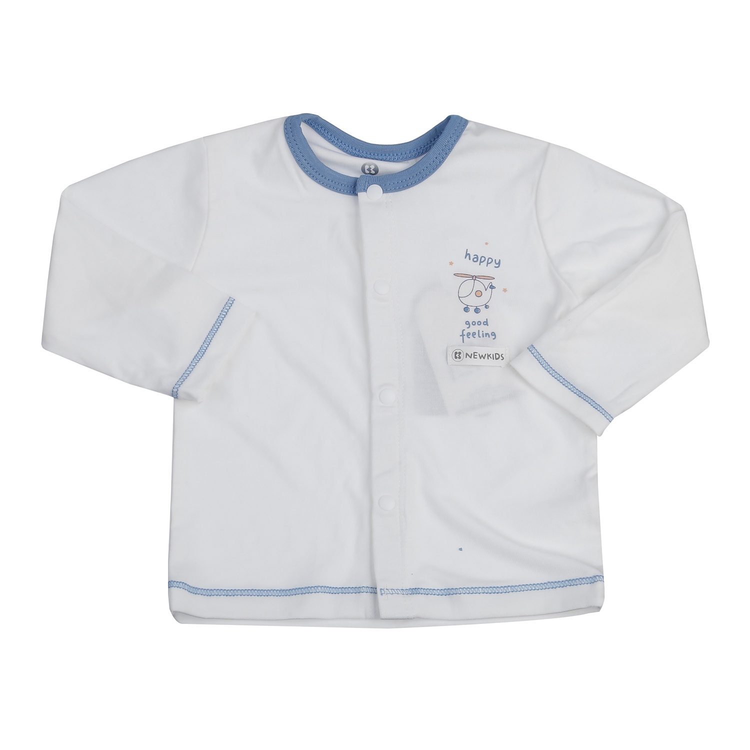 Bộ dài cài giữa KidsPlaza Otis in máy bay ND25T (Trắng xanh)