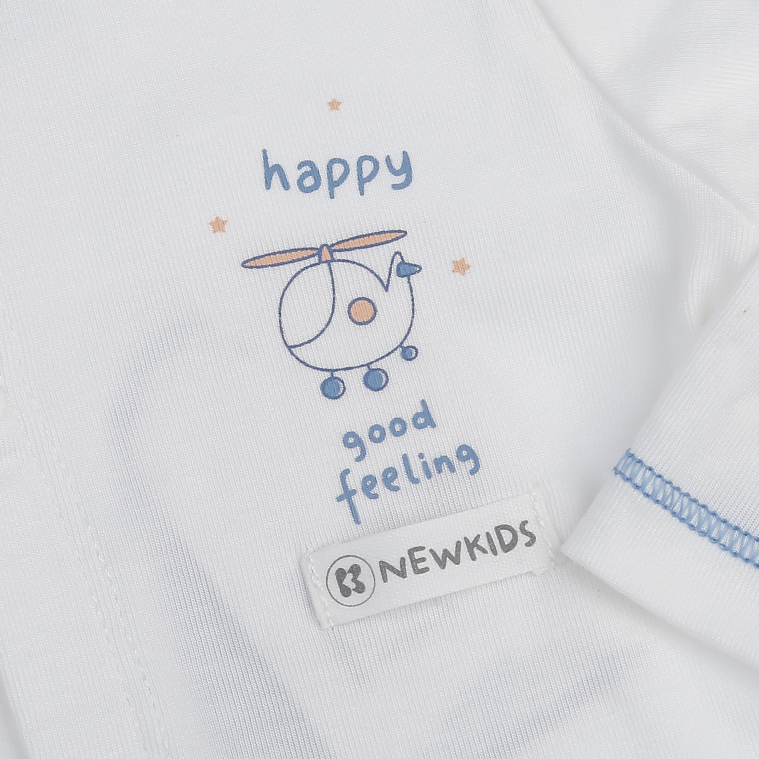 Bộ dài cài giữa KidsPlaza Otis in máy bay ND25T (Trắng xanh)