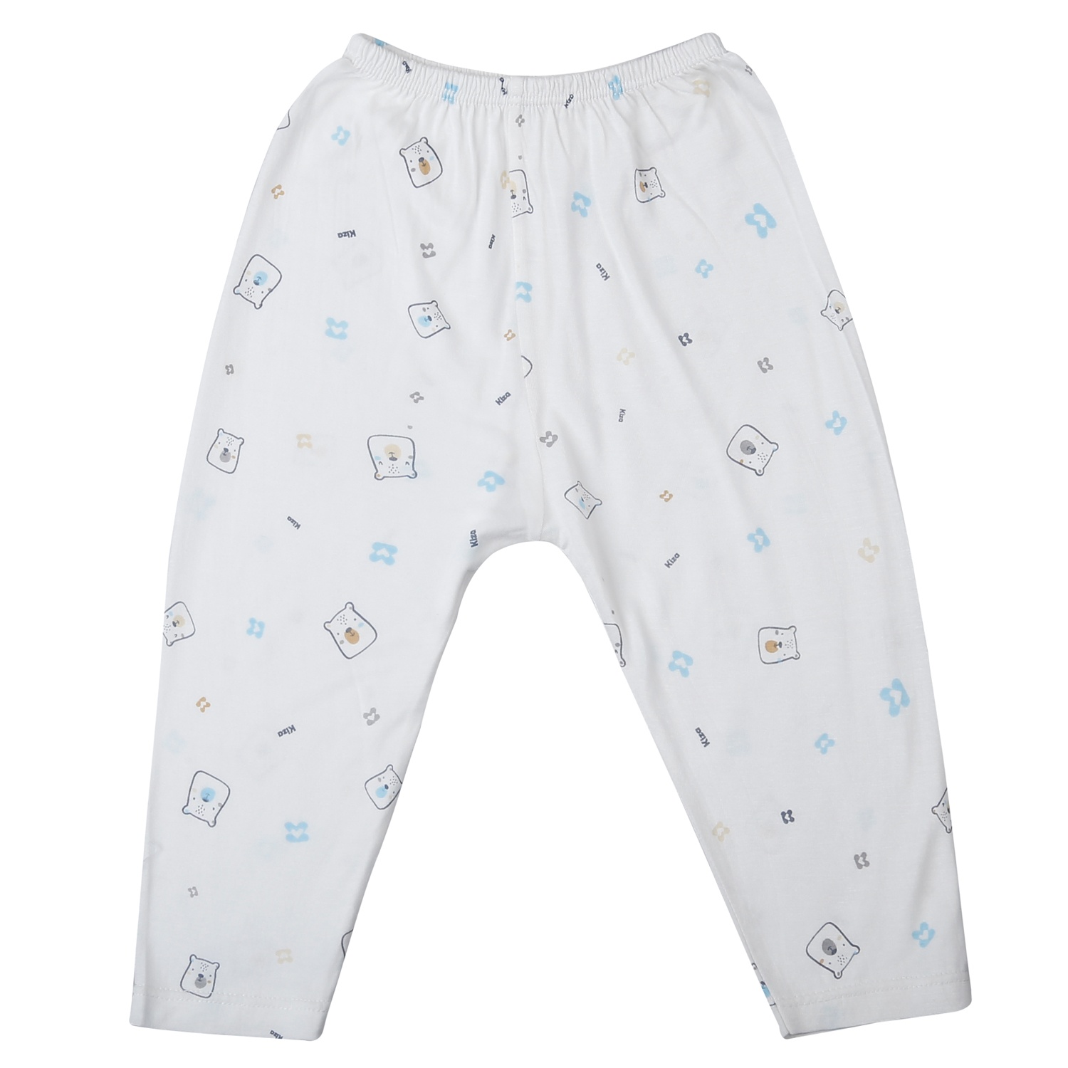 Bộ dài cài giữa Kiza in gấu BA25H (Trắng) hình 4