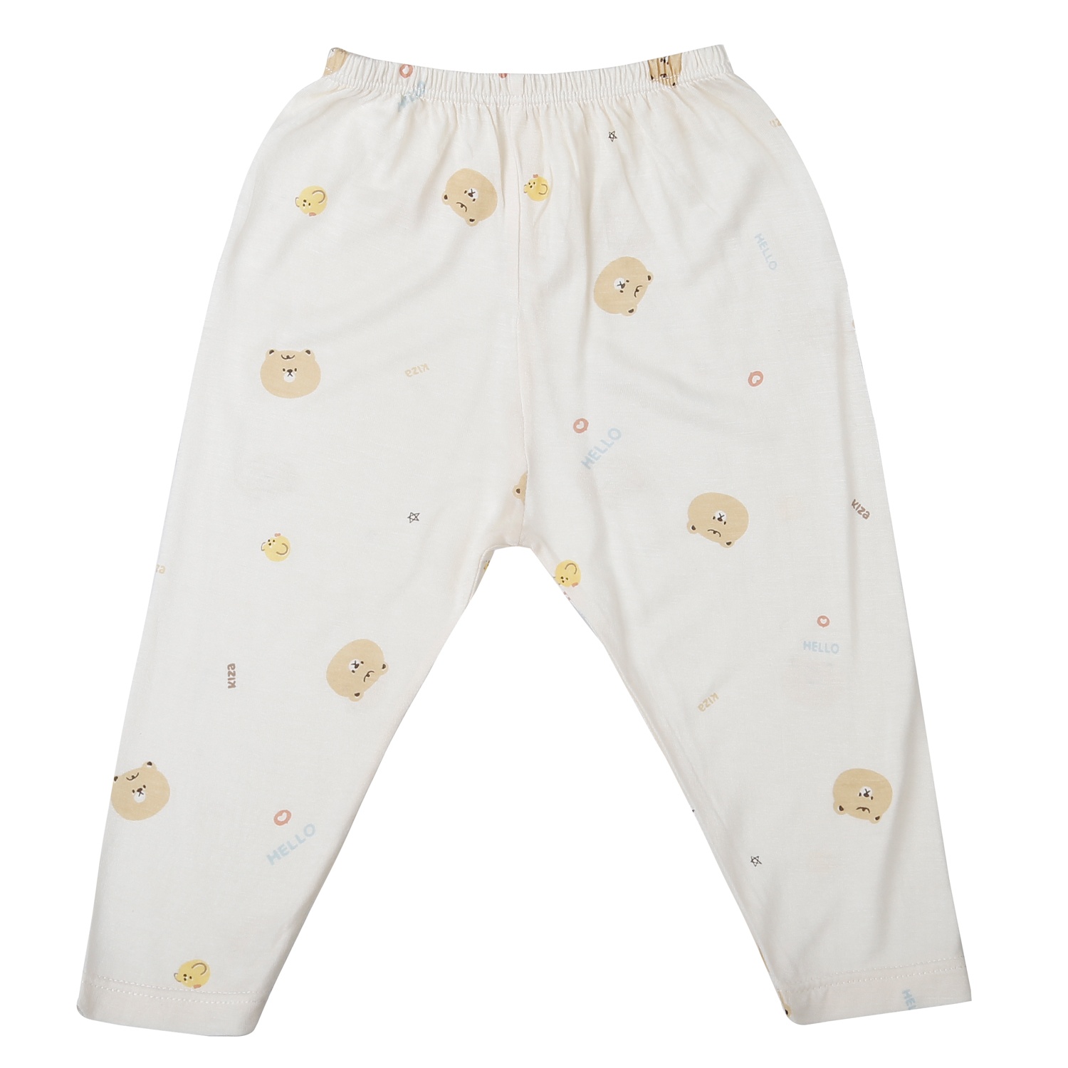 Bộ dài cài giữa Kiza in gấu BA25H ( Vàng)