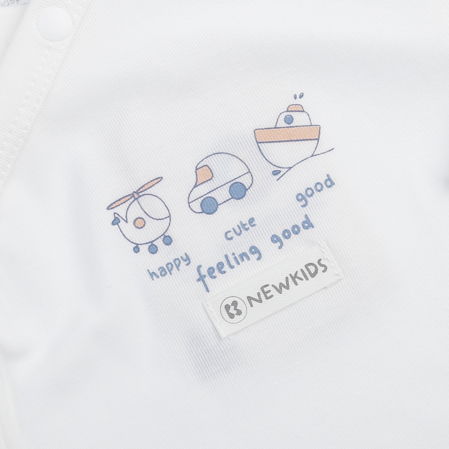  Bộ dài cài lệch KidsPlaza Otis in máy bay ND25T (Trắng xanh)