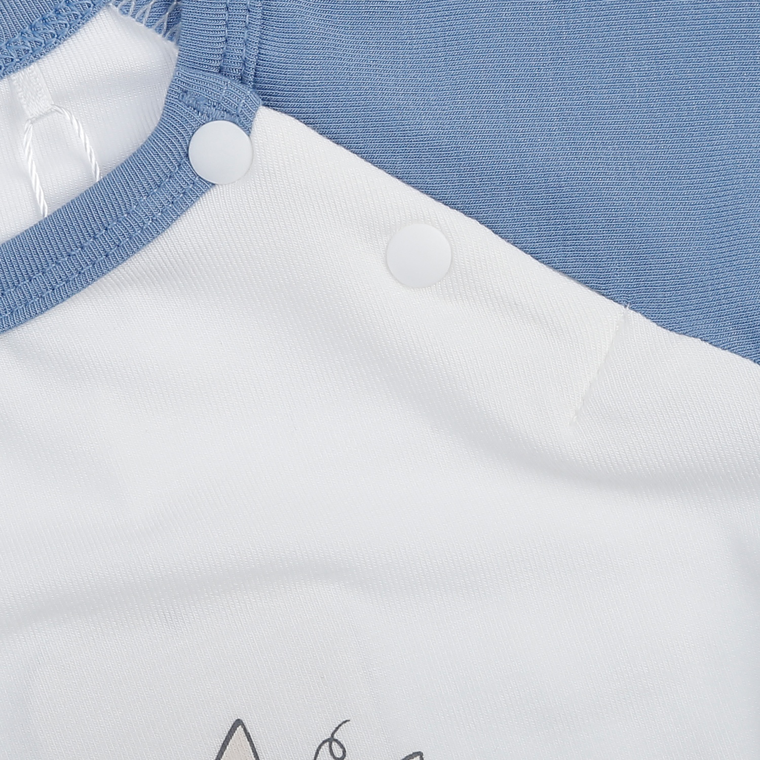 Bộ dài cài vai KidsPlaza Otis in 2 mèo ND25T (Trắng xanh)