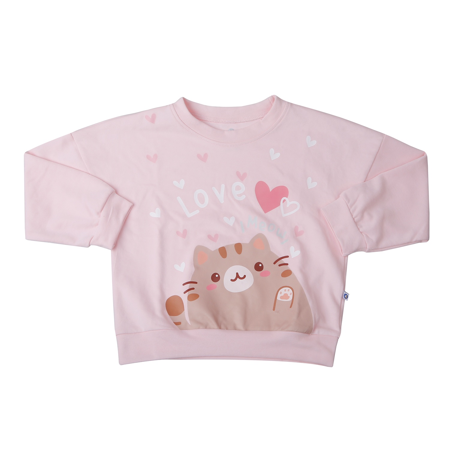 Bộ đồ bé gái Kidsplaza in love mèo HN25D (Hồng) hình 2