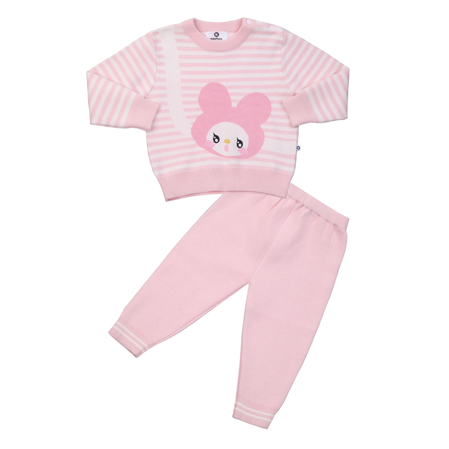 Set quần áo len sơ sinh bé gái KidsPlaza thỏ HN24D (Hồng) hình 1