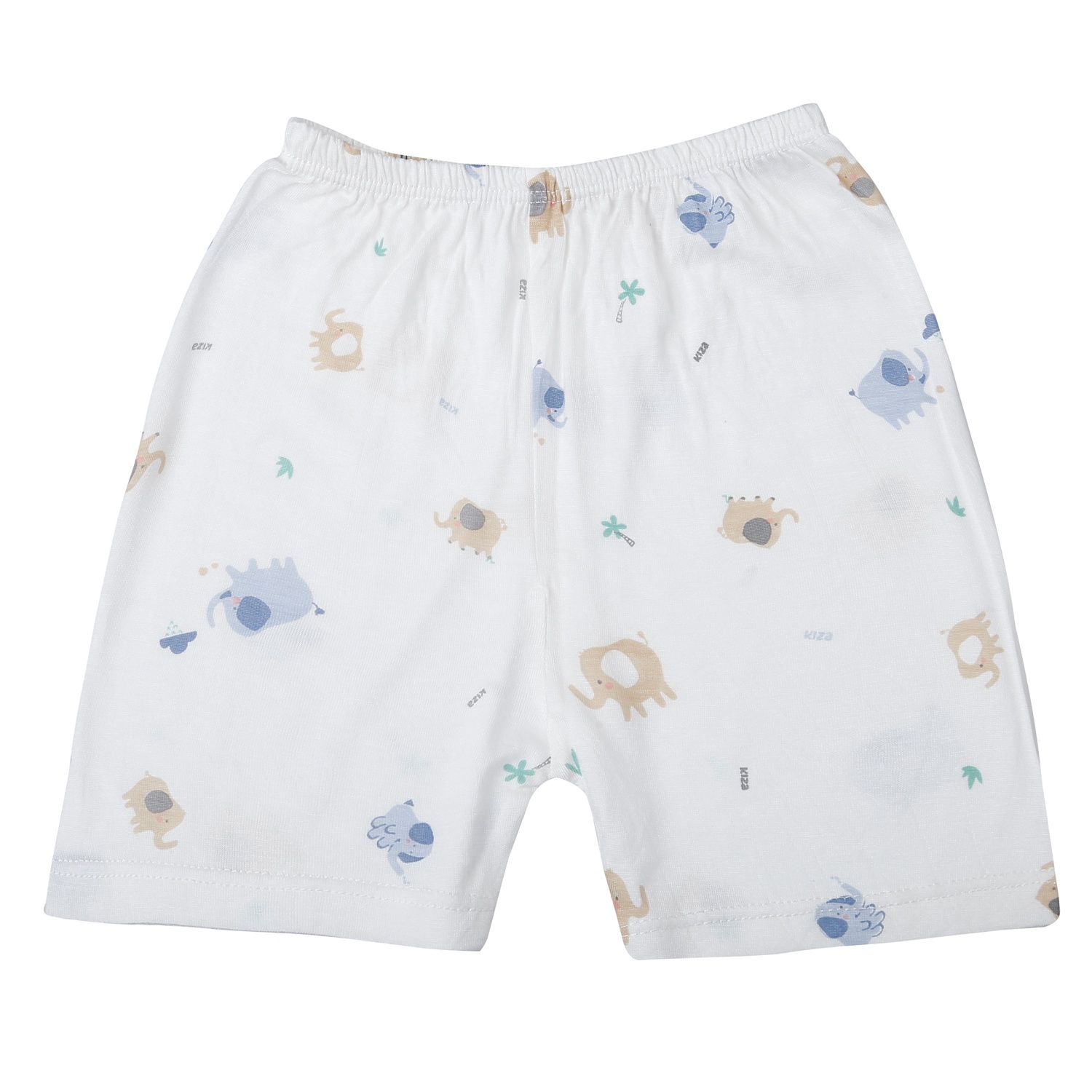 Bộ quần áo cộc cài vai Kiza in voi BA25H (Trắng) hình 4