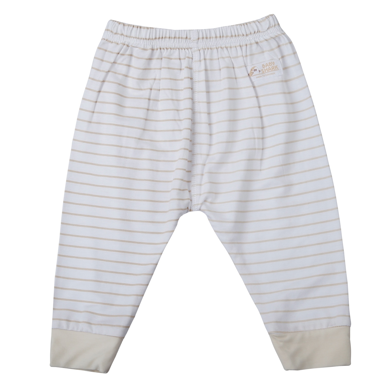 Bộ quần áo dài cài lệch KidsPlaza kẻ in cá TT25H (Trắng be) hình 5